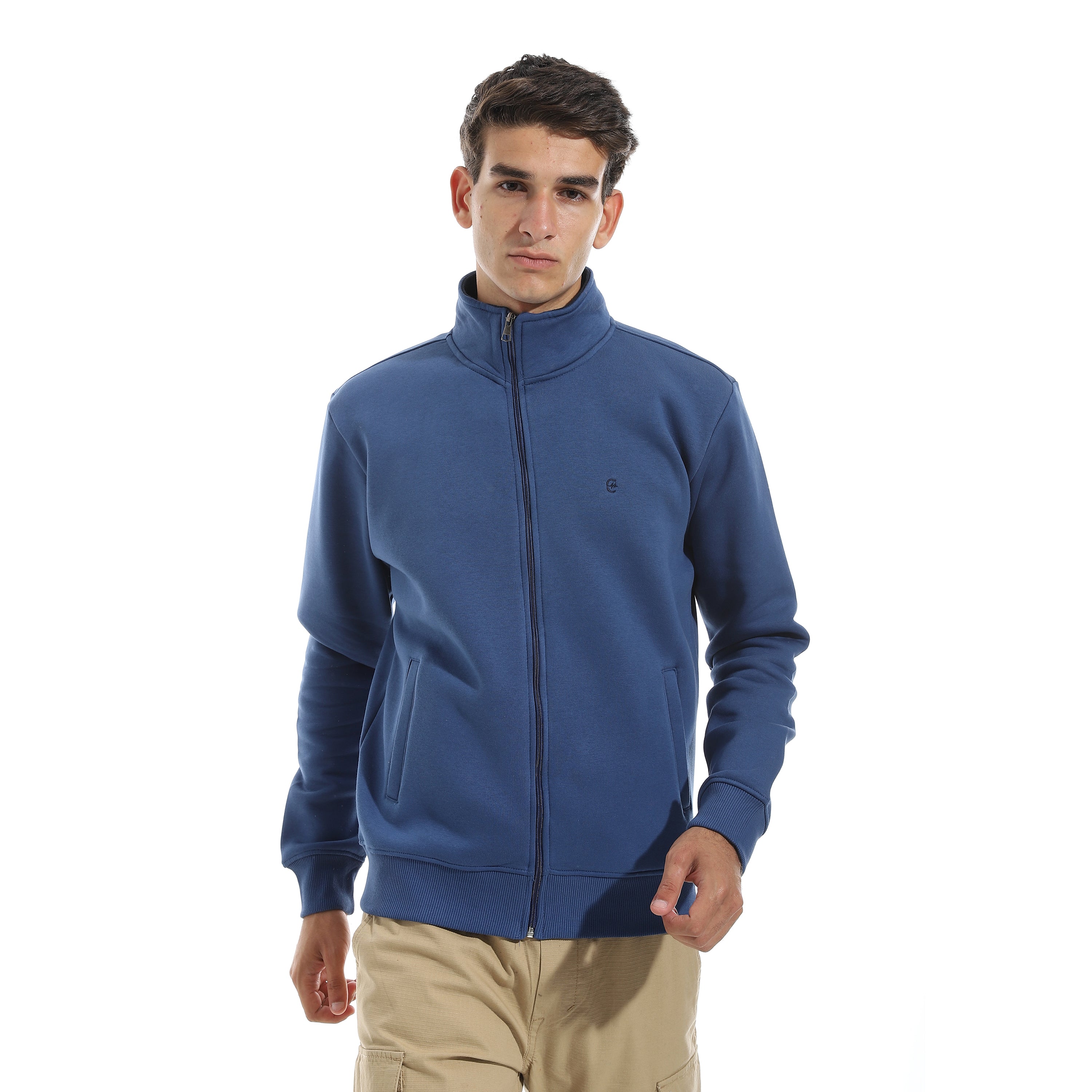 Men’s Full-Zip High-Neck Sweatshirt