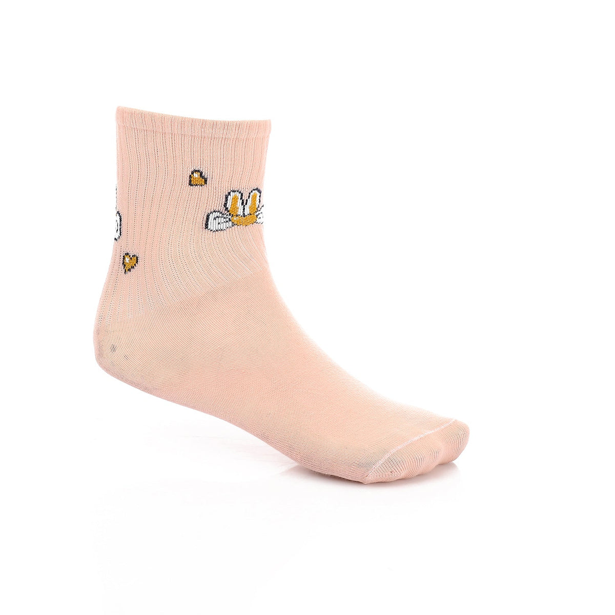 Socks For Girl - Simple, Elegant - Rose - Red Cotton