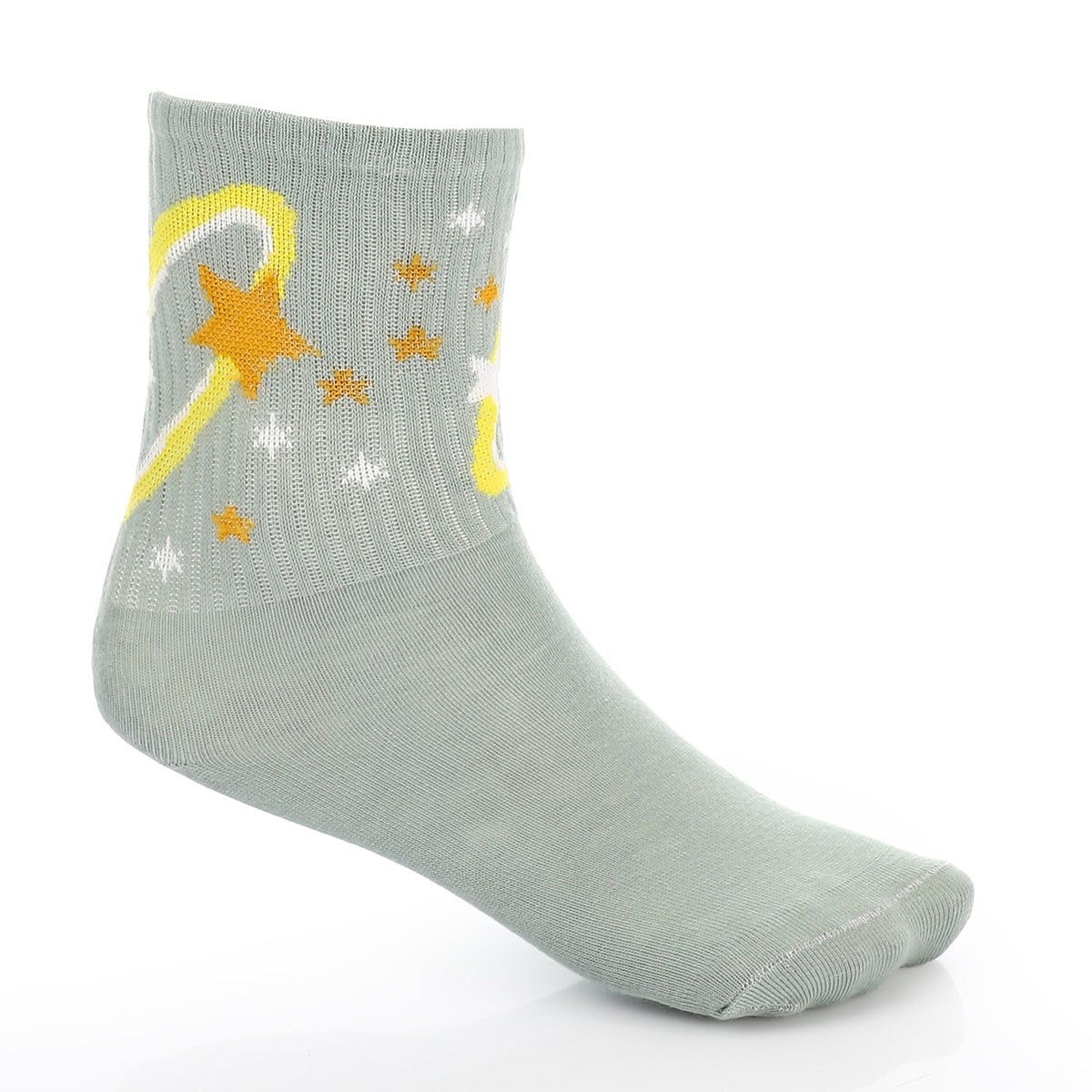 Socks For Women - Simple, Elegant - Mint - Red Cotton