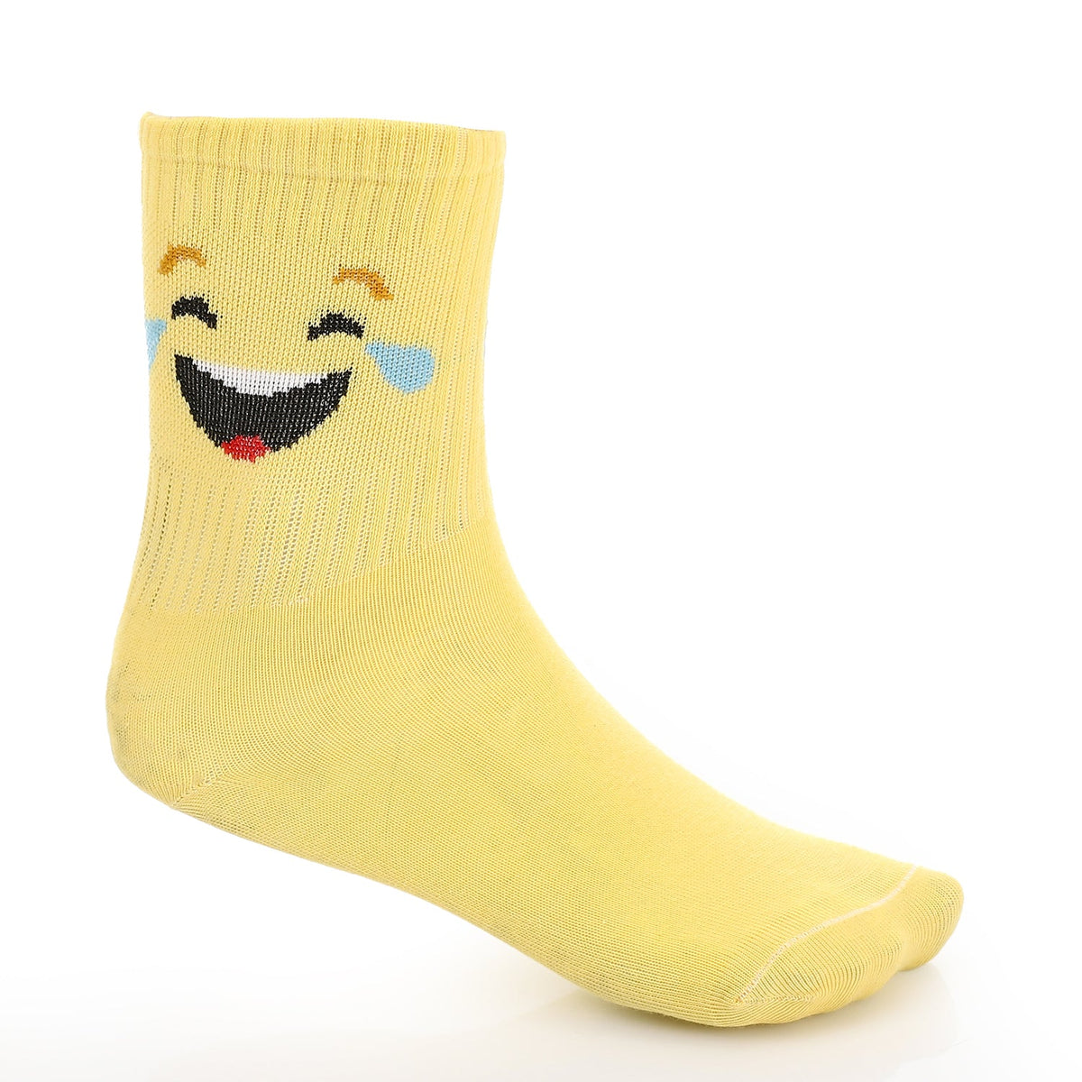 Socks For Women - Simple, Elegant - Yellow - Red Cotton