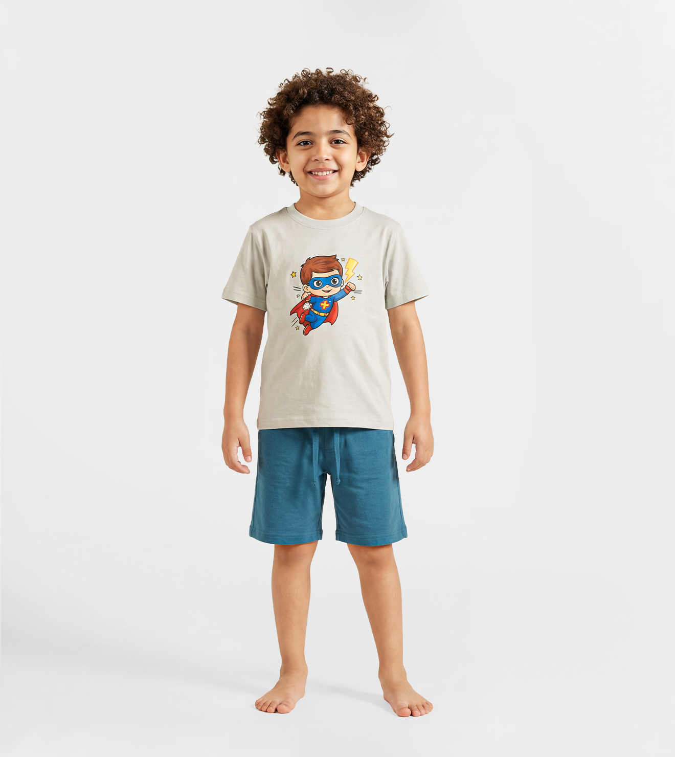 Boy Cotton Graphic Set