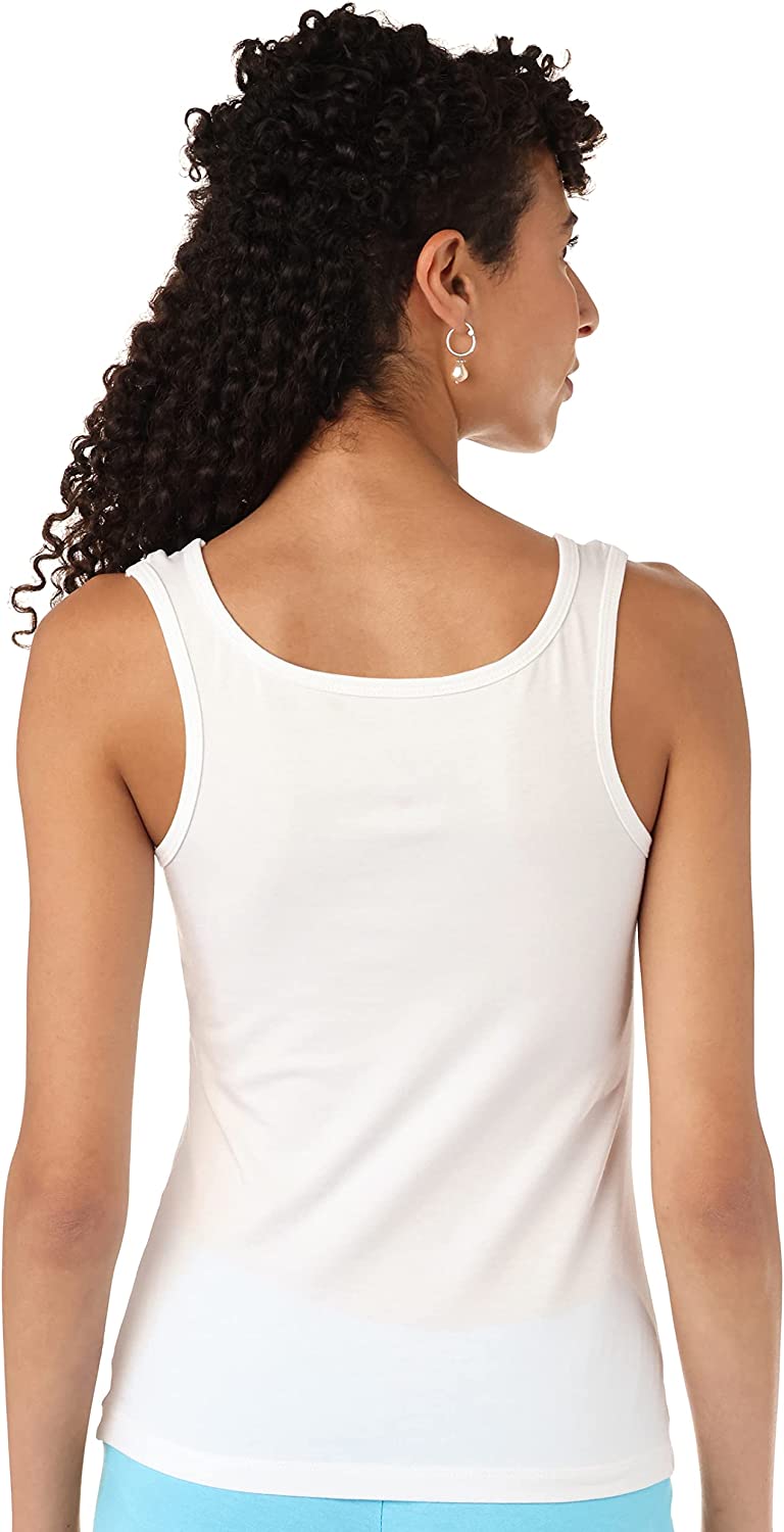 Women Tank Top Wide Strap - Red Cotton