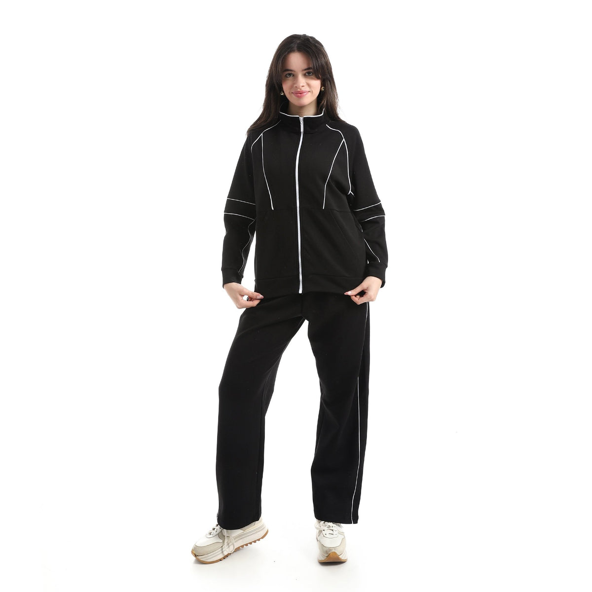 Women’s "Taking Care" Script Lounge Set - Red Cotton