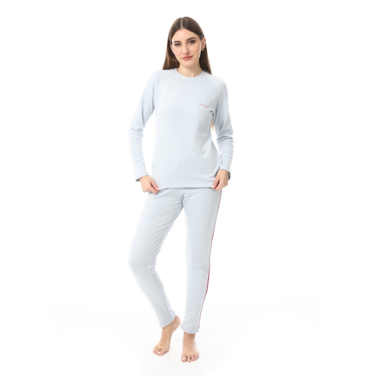 Women's Thermal Set Padded Inside - Red Cotton