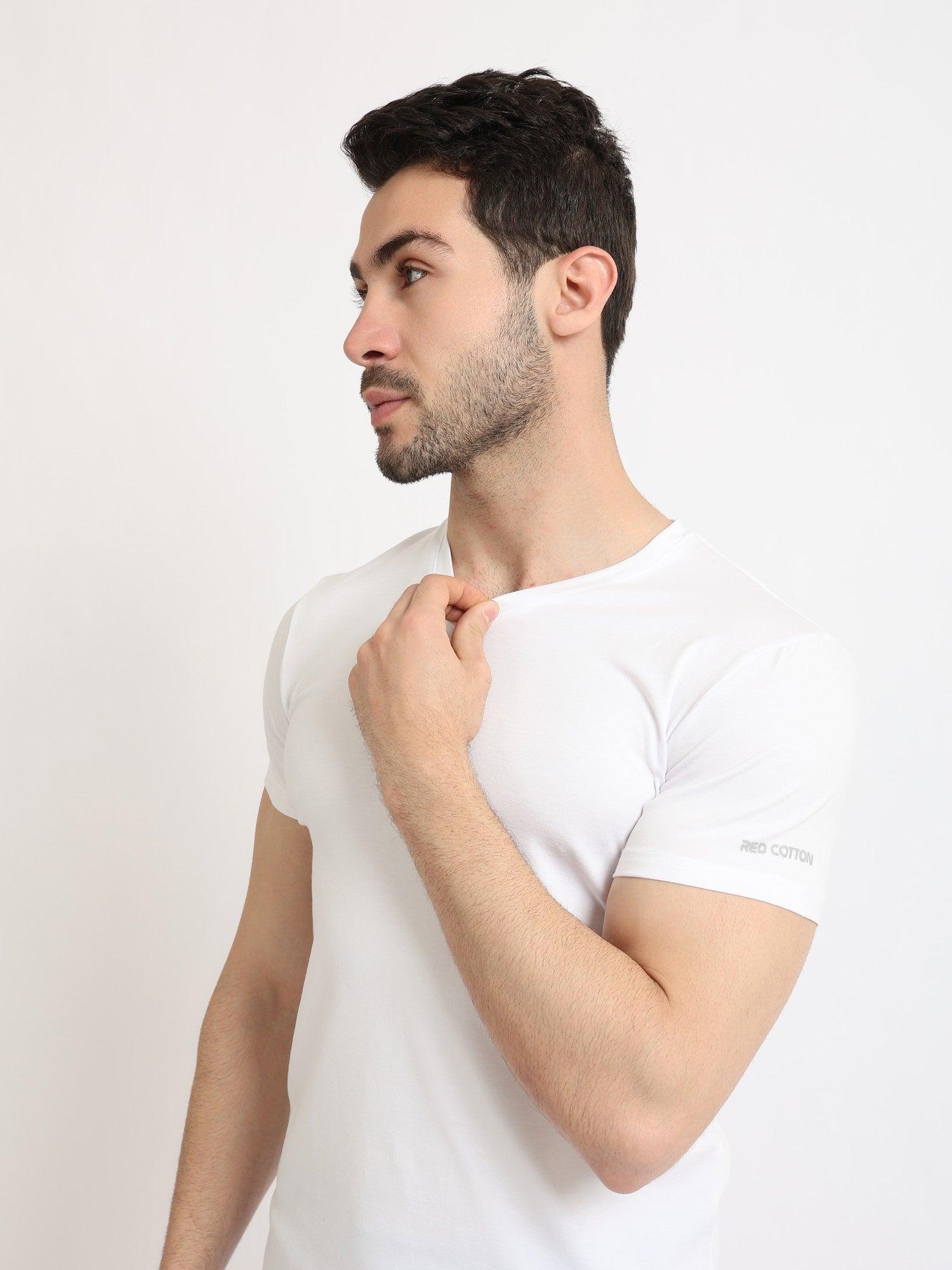 Short Sleeves Undershirt For Men Requral Fit
