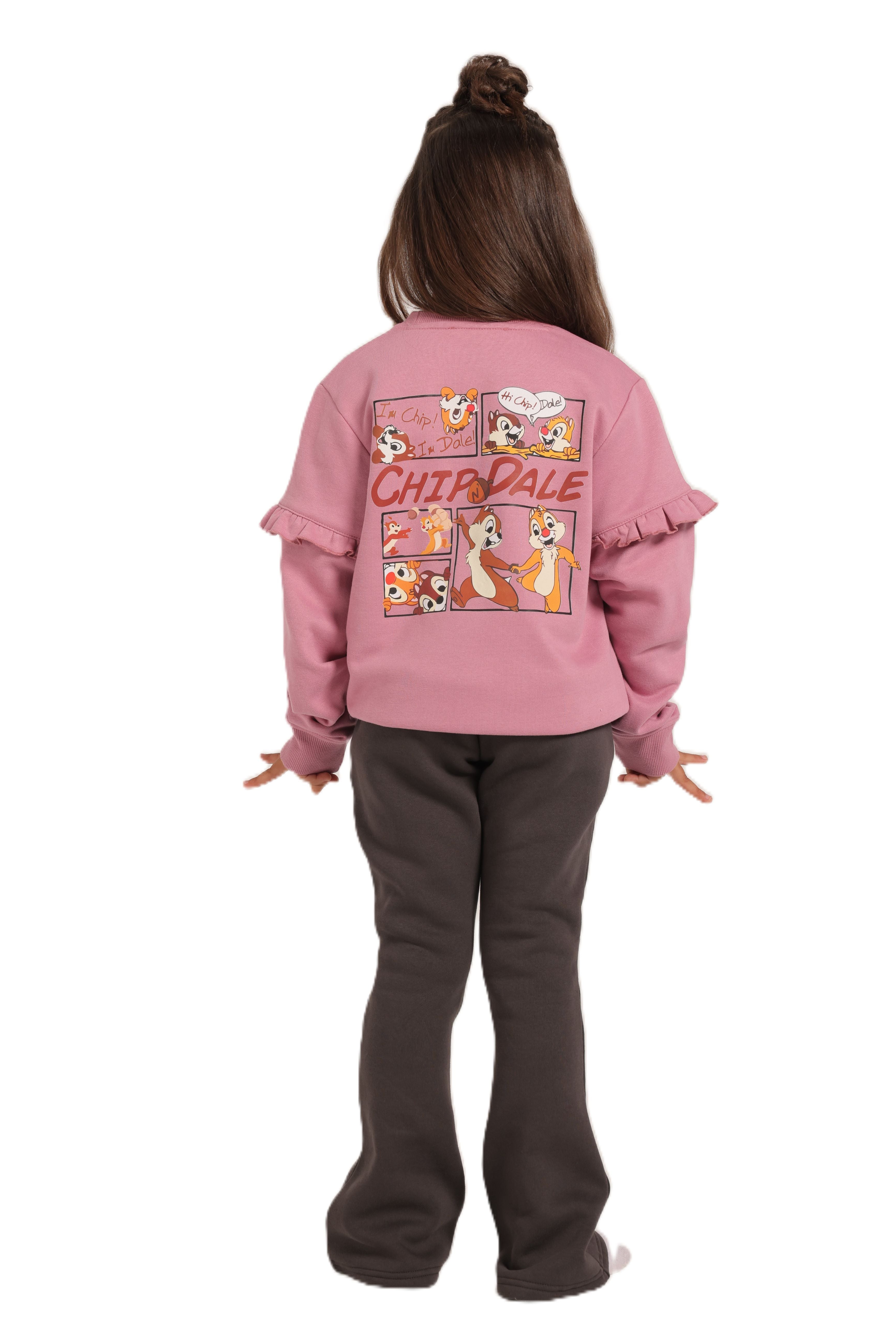 Girls' Winter Pajama Set With Charleston Sweatpants - Kashmir