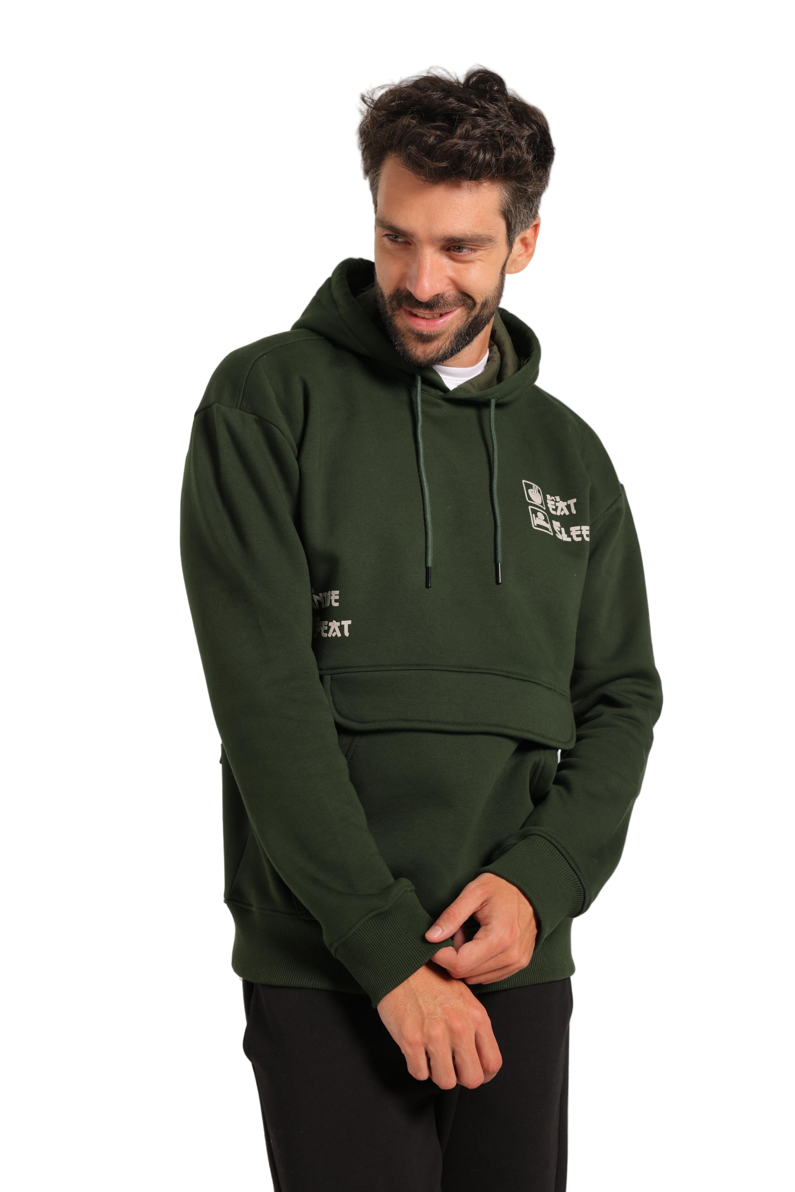 Men Hoodie - Dark Green