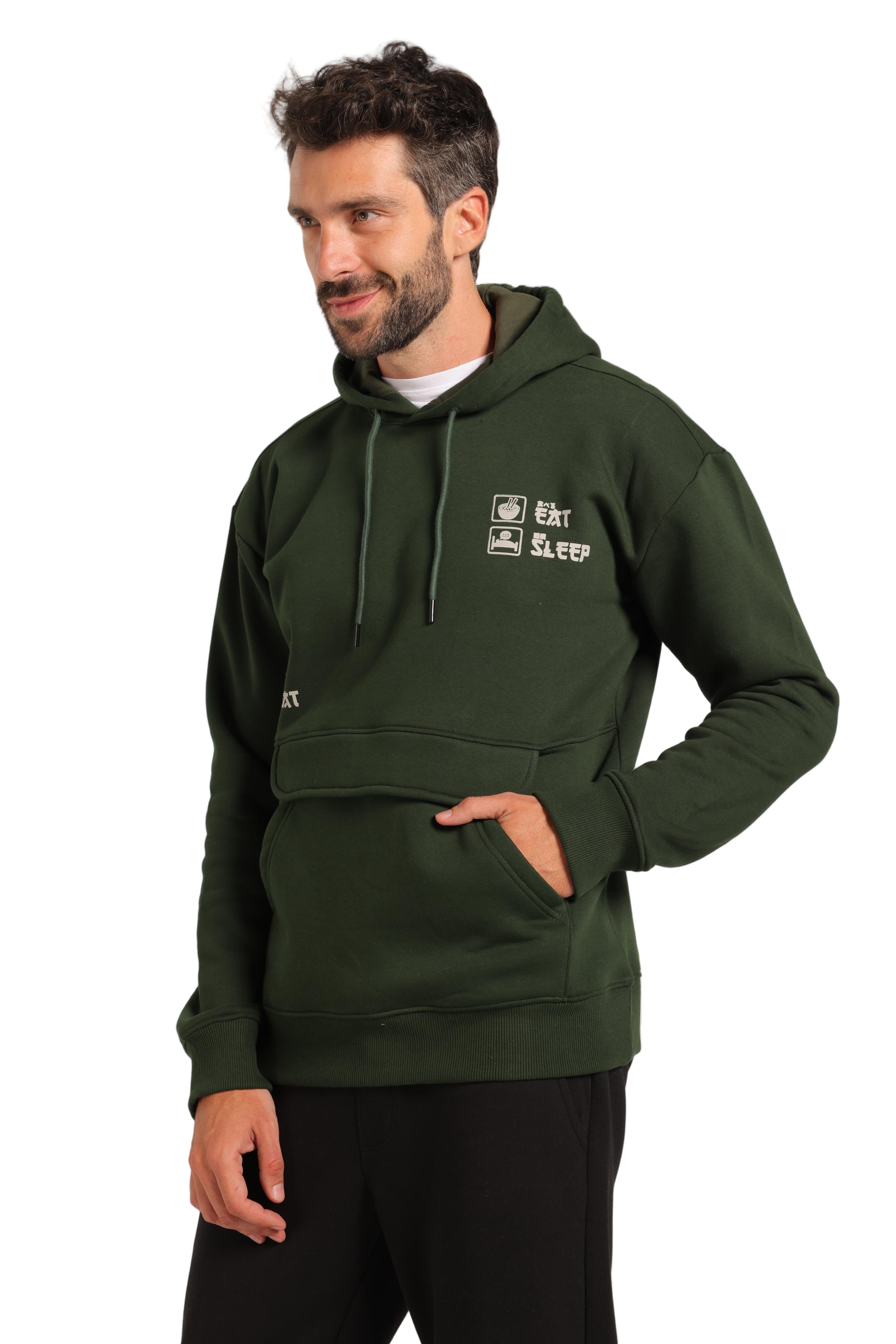 Men Hoodie - Dark Green