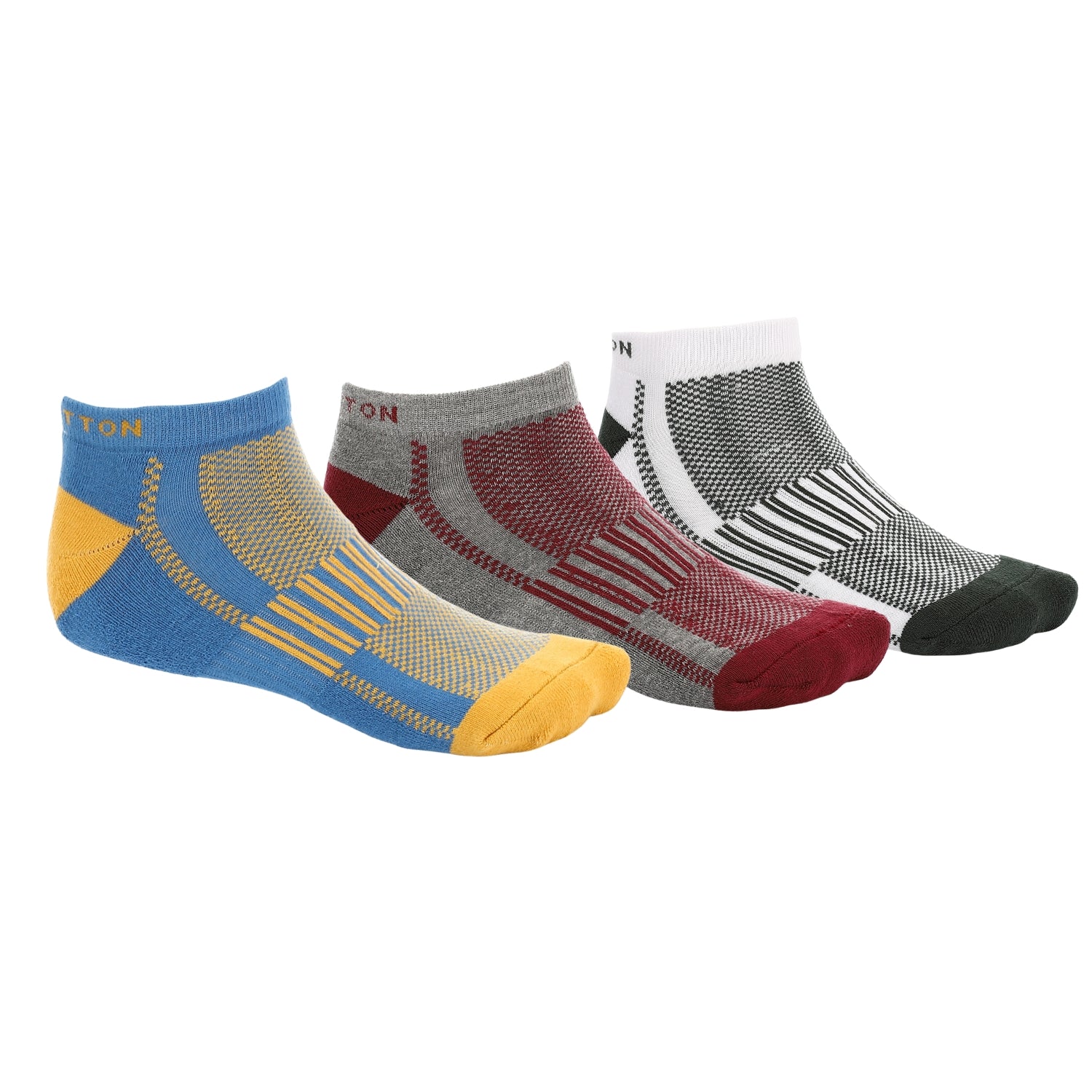 pack of 3 pieces Men Plain Mid Calf Socket Socks