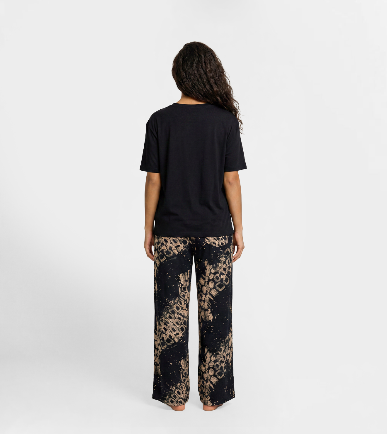 Women Soft Touch Pajama Set with Printed Pants
