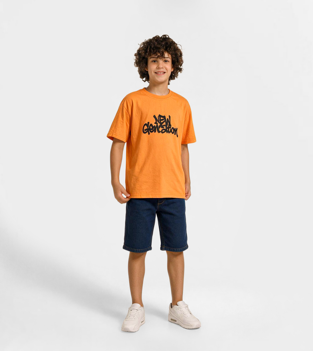 Boys’ Orange Short-Sleeve T-Shirt