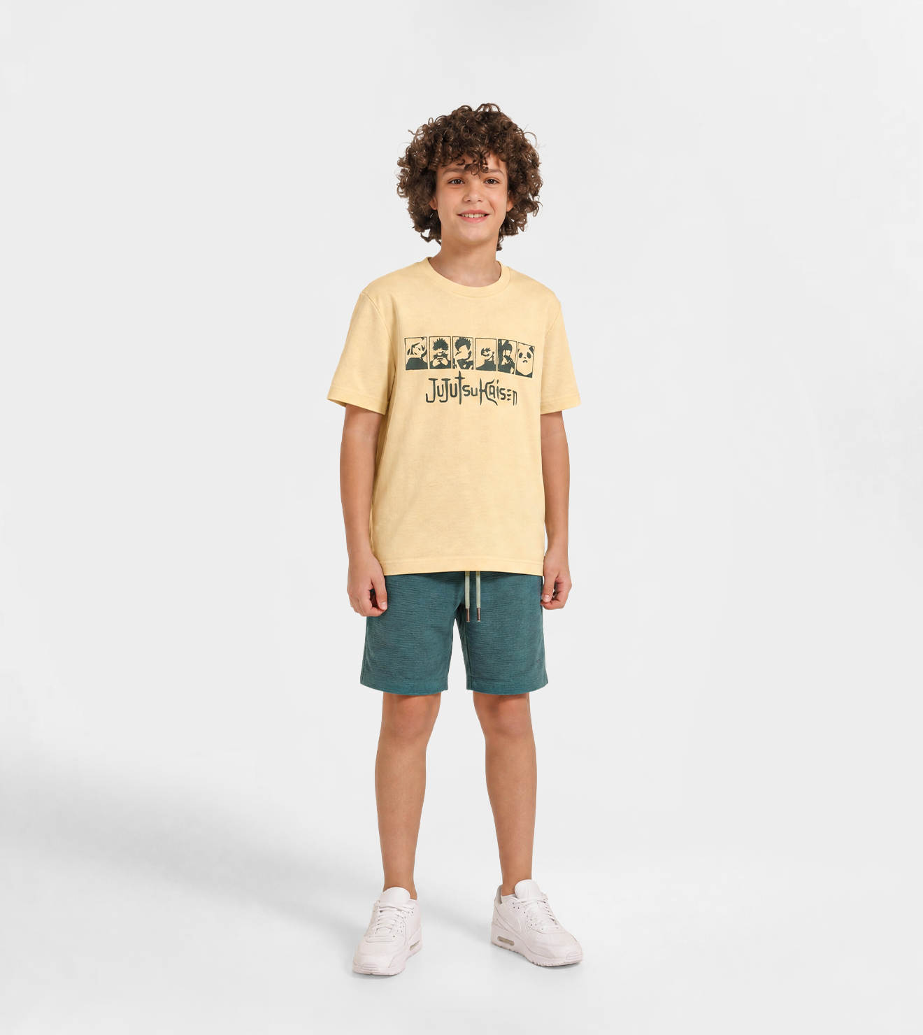 Boys' Yellow Jacquard Pajamas