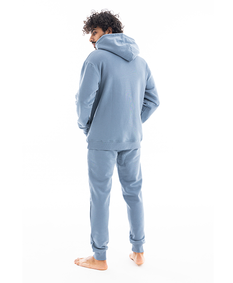 Men's Hoodie Pajama From Red Cotton - Jns