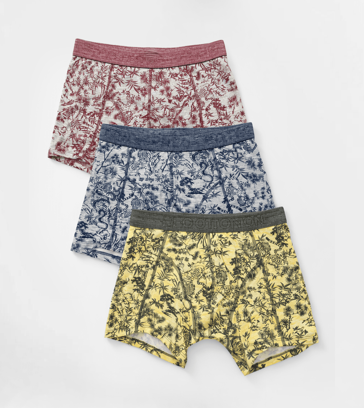 3-Pack Men's Boxers - Red Cotton