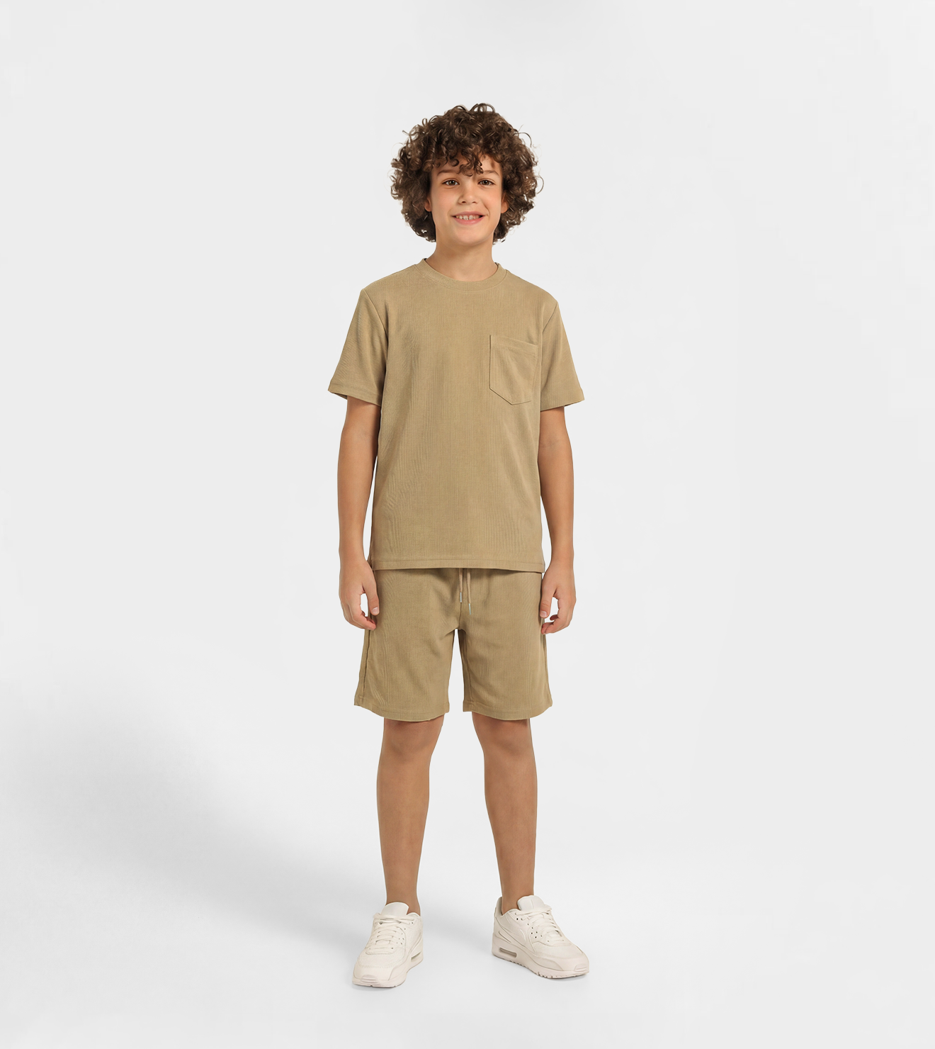Boy Jacquard Short Set