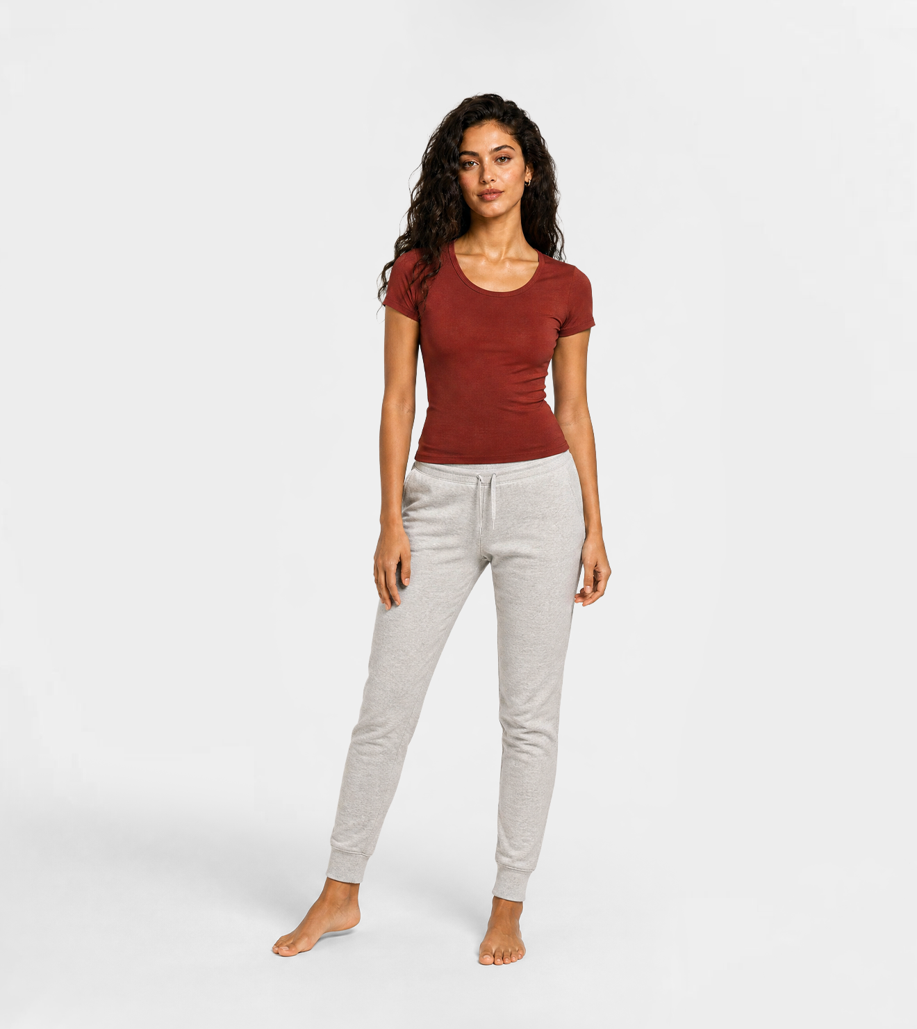 Women’s Basic Burgundy T-Shirt