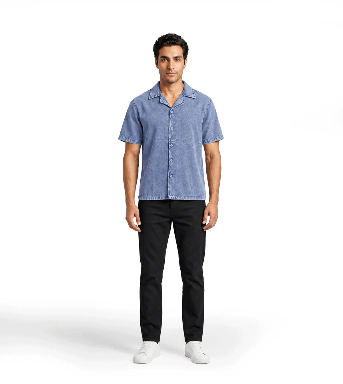 Men’s Garment-Dyed Linen Shirt