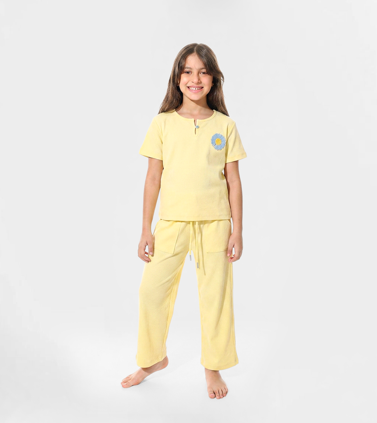 Girls Jacquard Pajama Set