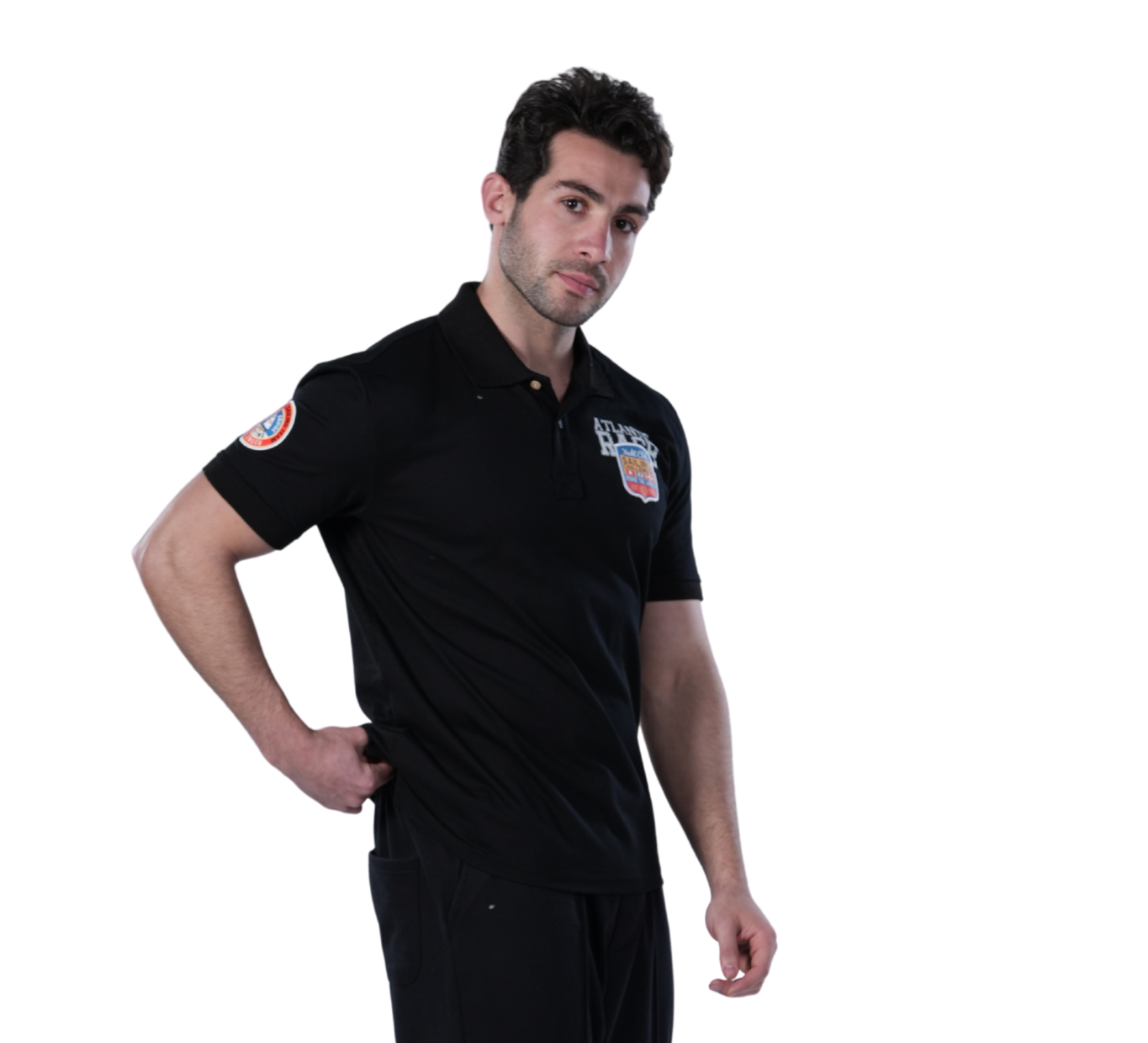 Polo T-Shirt For Men - Comfortable & Basic - Black