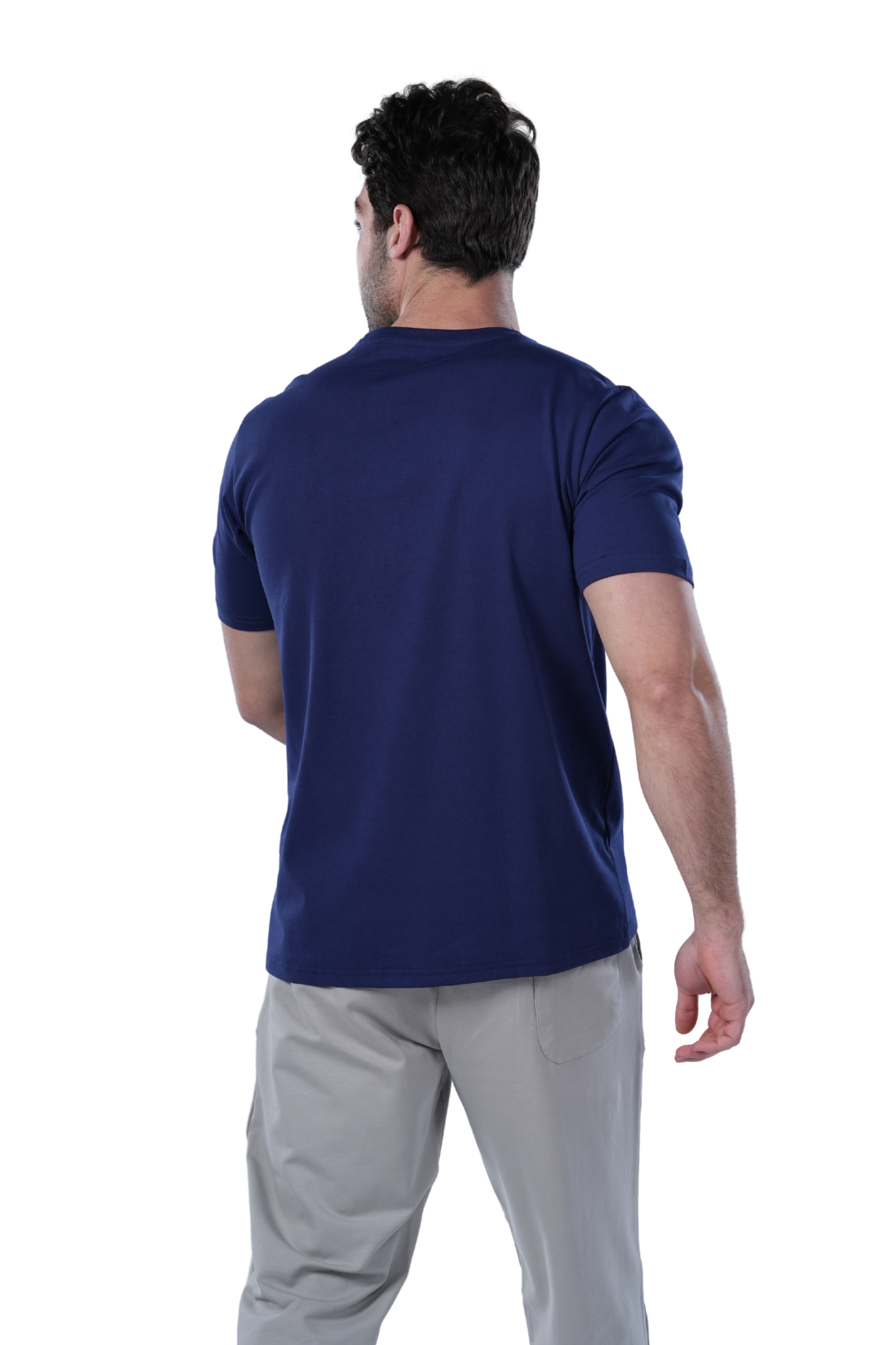 Men's Regular Fit Cotton T-Shirt - Navy