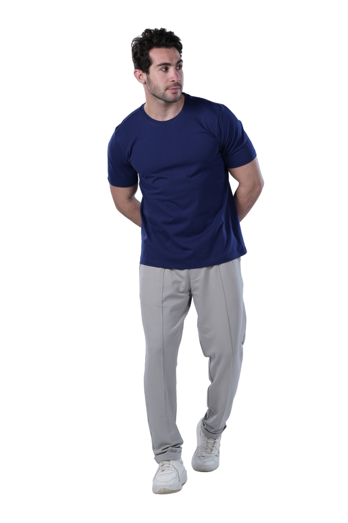 Men's Regular Fit Cotton T-Shirt - Navy
