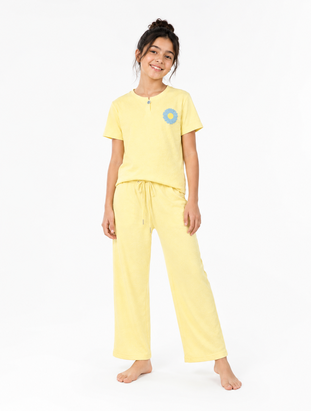 Girls Jacquard Pajama Set