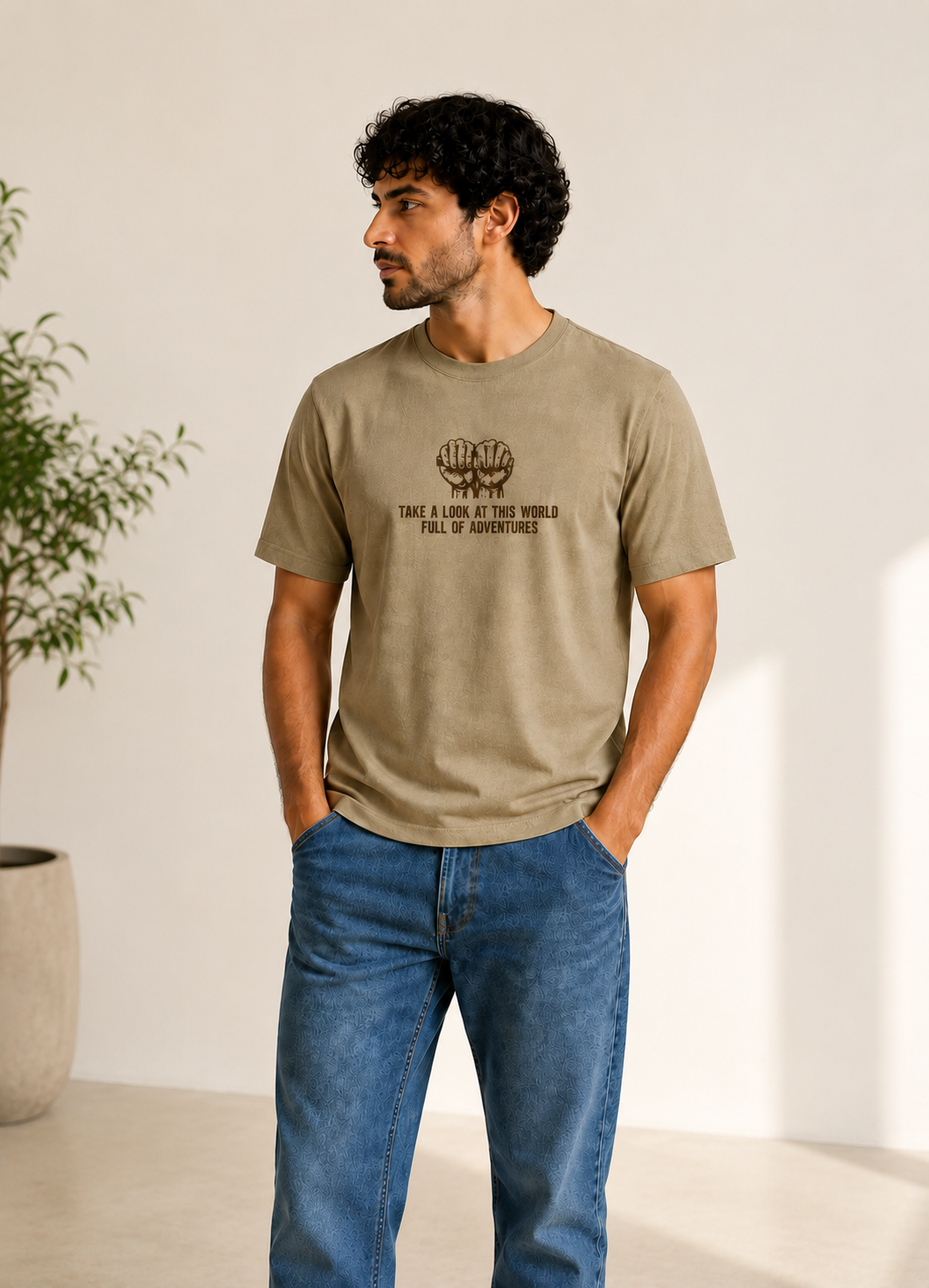 Men Casual Graphic T-Shirt
