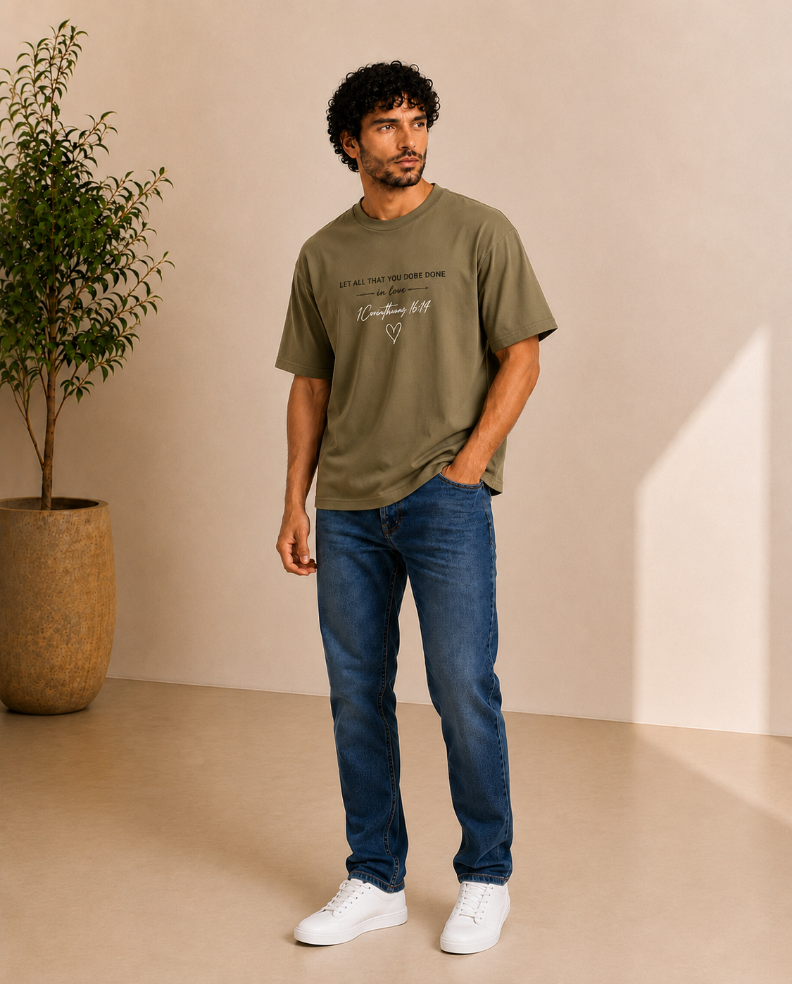 Men "Charity" Graphic T-Shirt