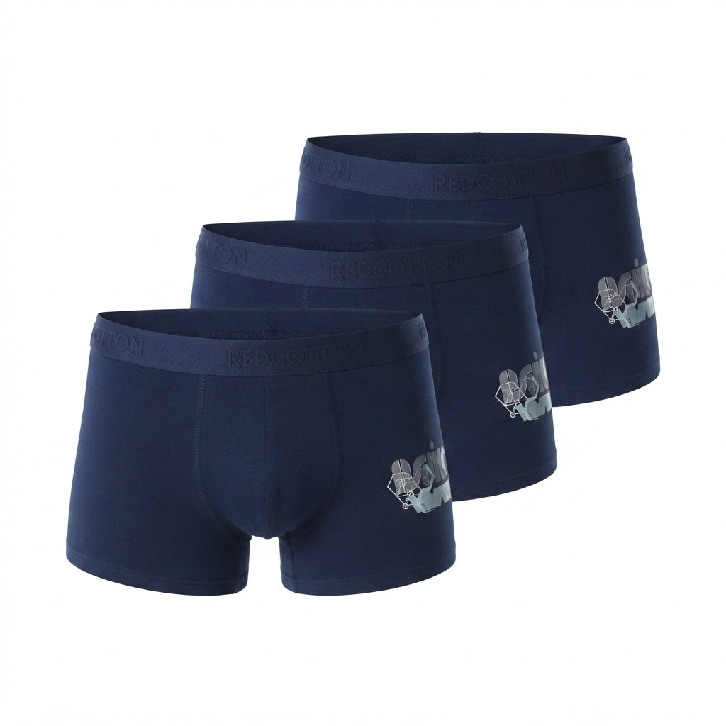 Men's Long Boxer 3-Pack blue