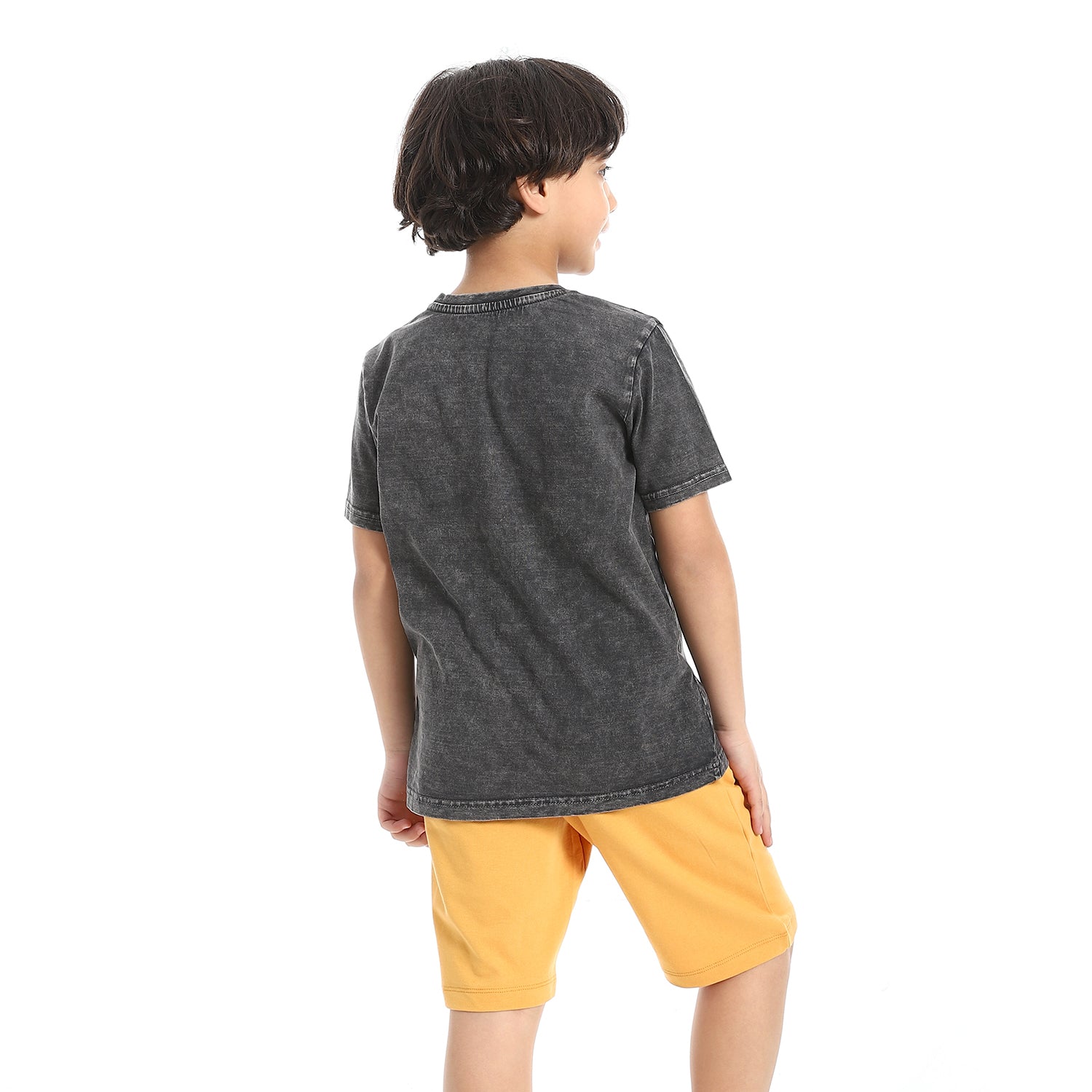 Boy's Summer Pajama - Dark Grey