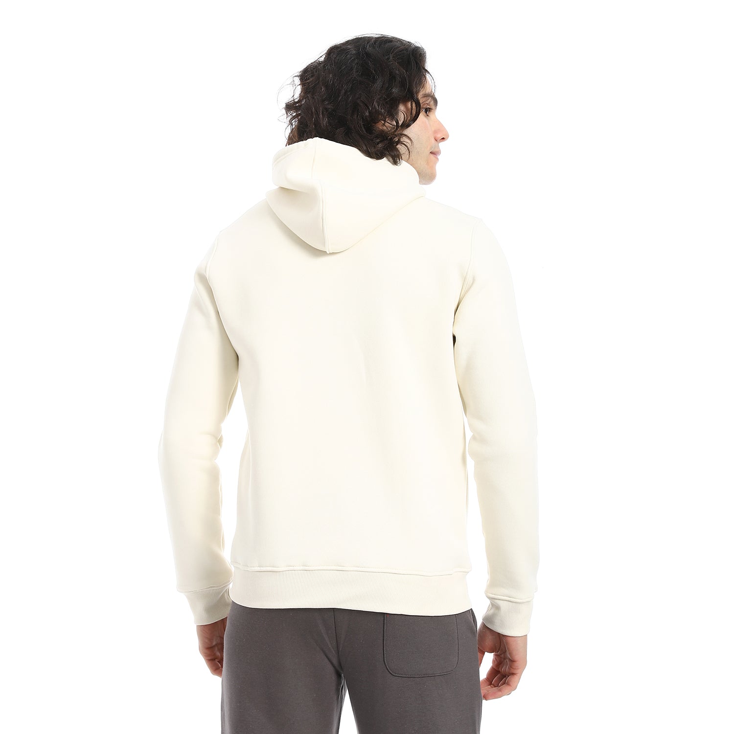 Men's Hoodie With Printed - Off White