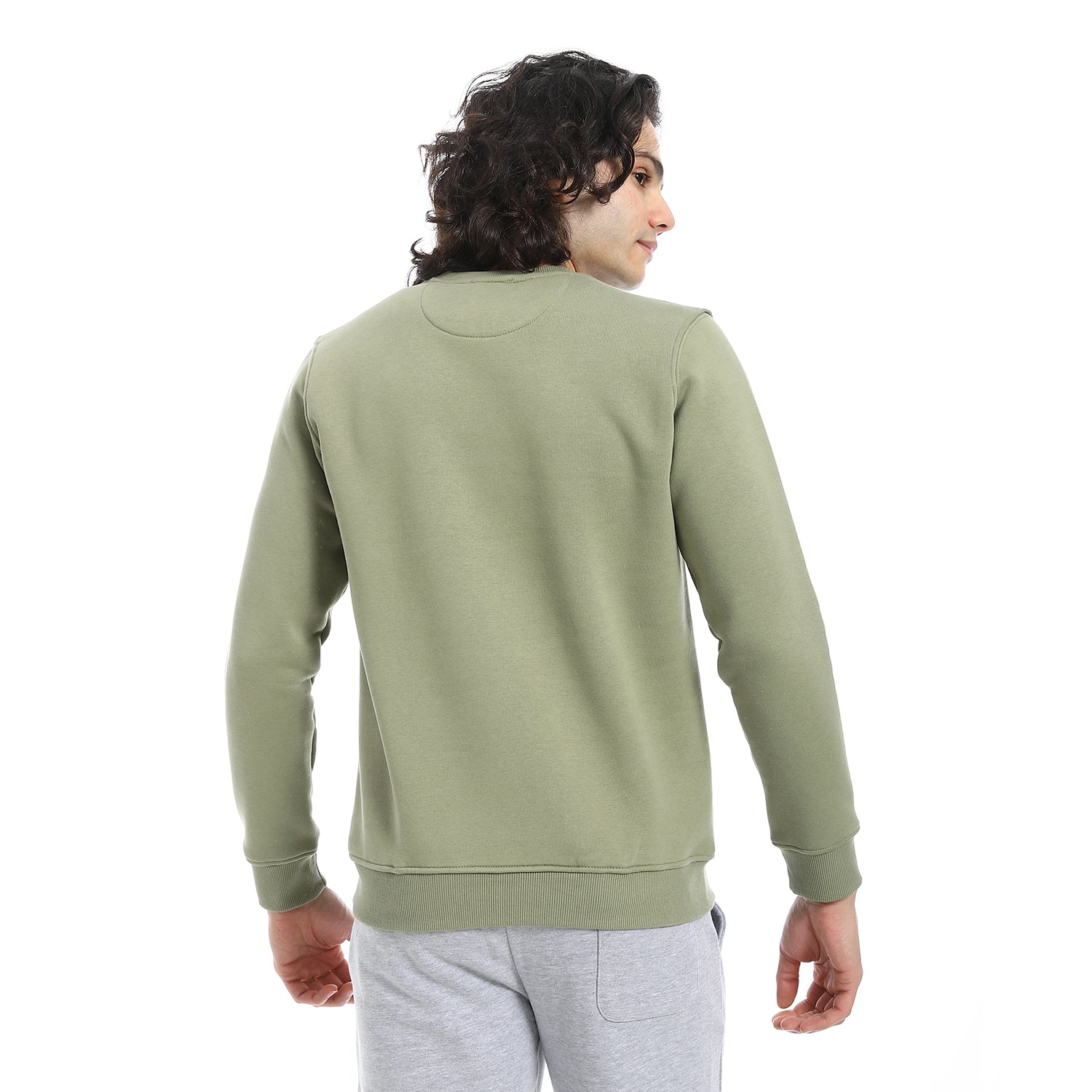 Men's Crewneck Sweatshirt - Style & Comfort Combined - Olive