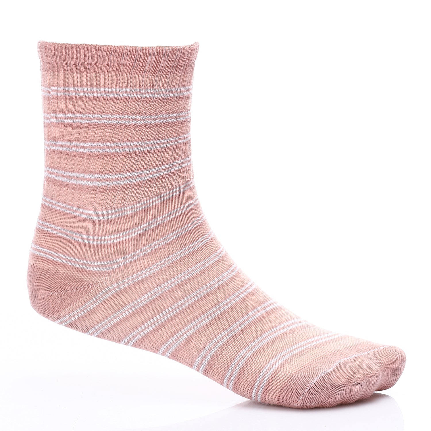 Premium Rose Ribbed Socks: Soft & Durable