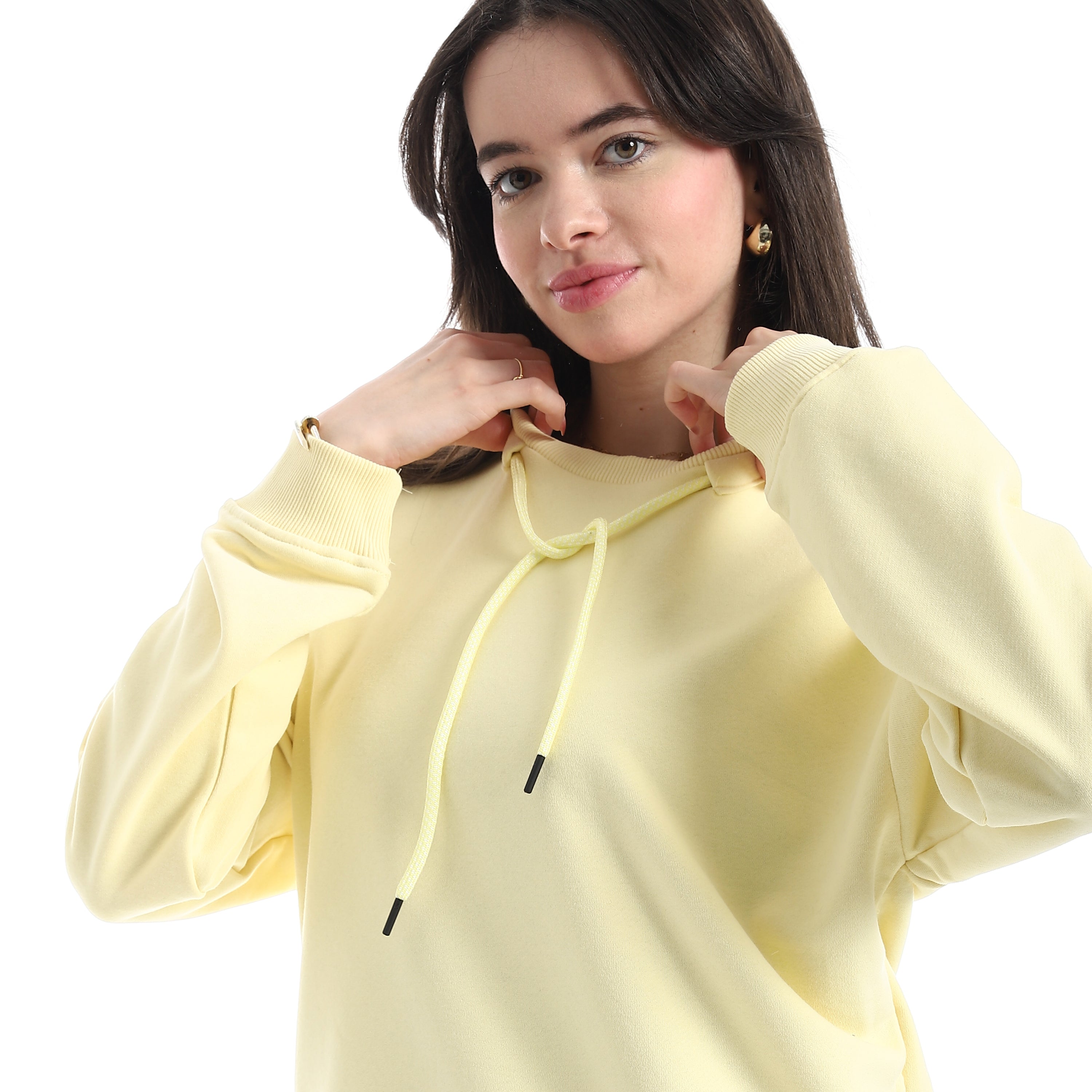 Women’s Casual Sweatshirt with Embroidered Sleeve