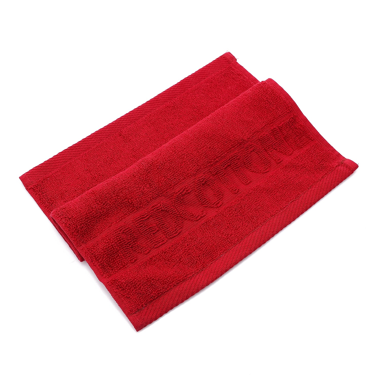 Dark Red Soft Pure Cotton Towel – 30x30 cm