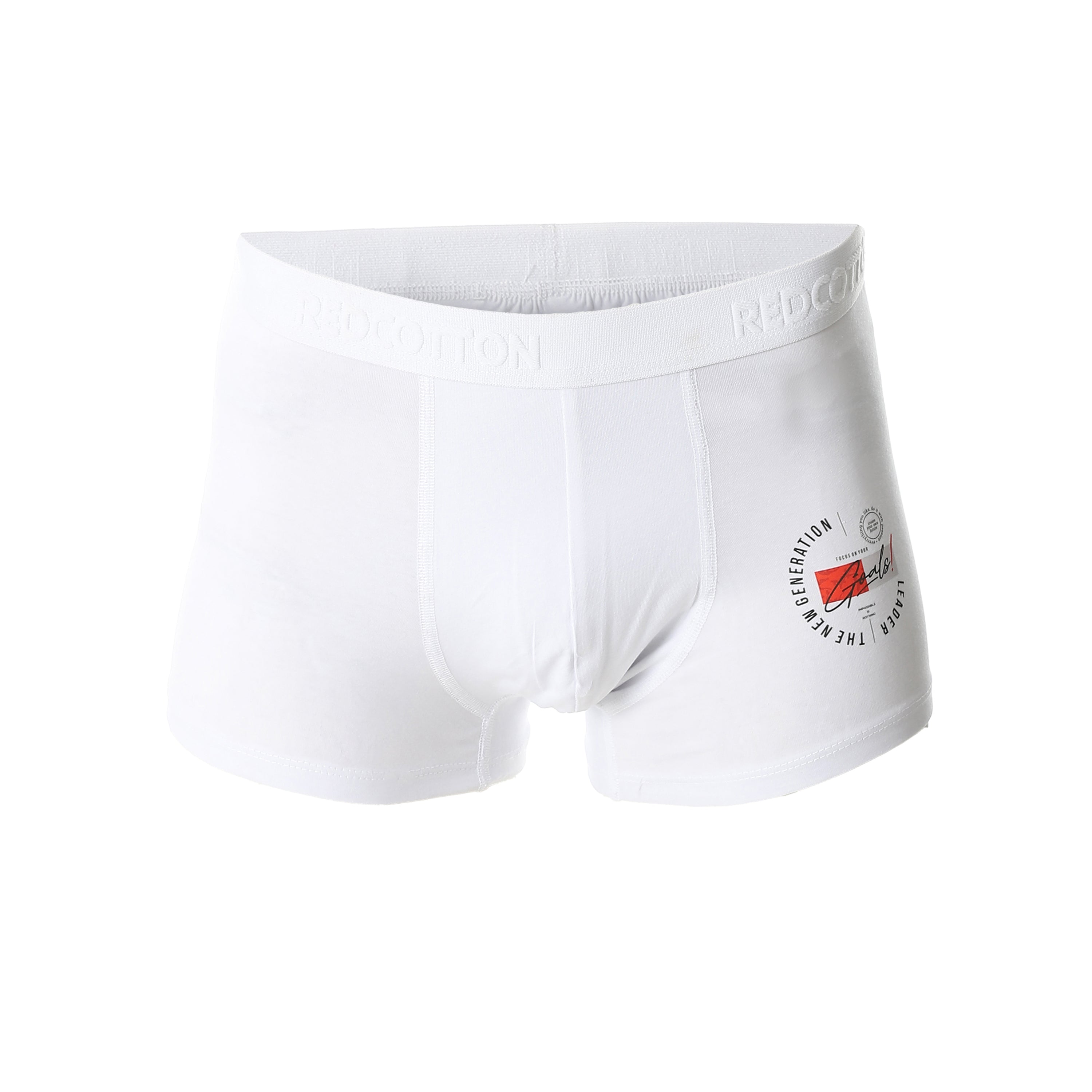 Men Comfort Printed Boxer - White