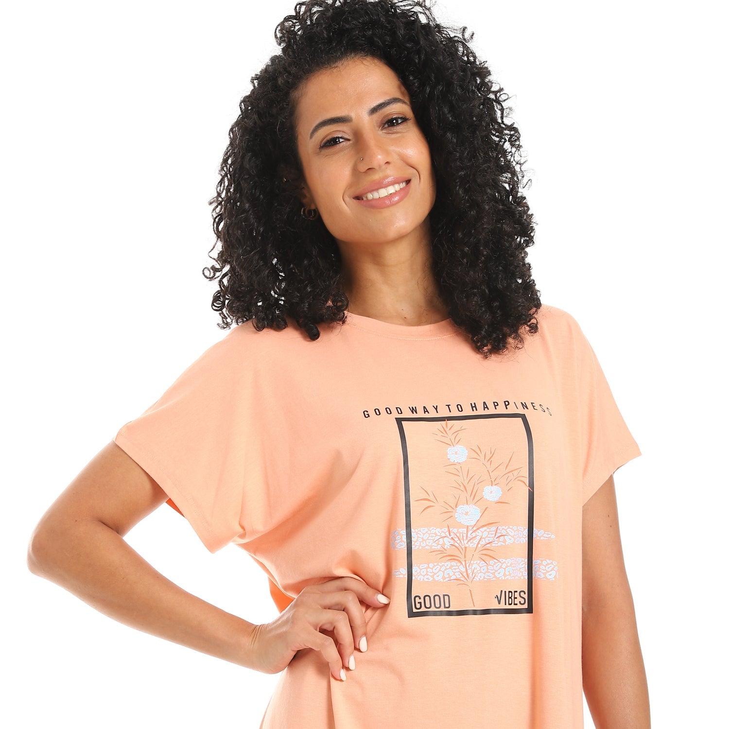 Women's Short Sleeve Cotton Nightgown, Casual & Chic Sleepwear