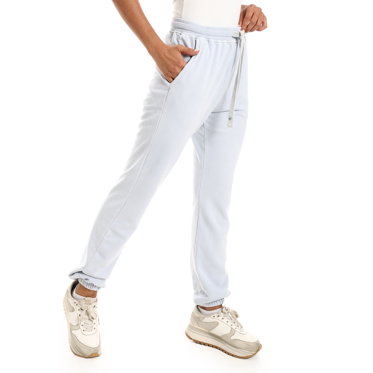 Women Sweatpants cotton Milton -Blue