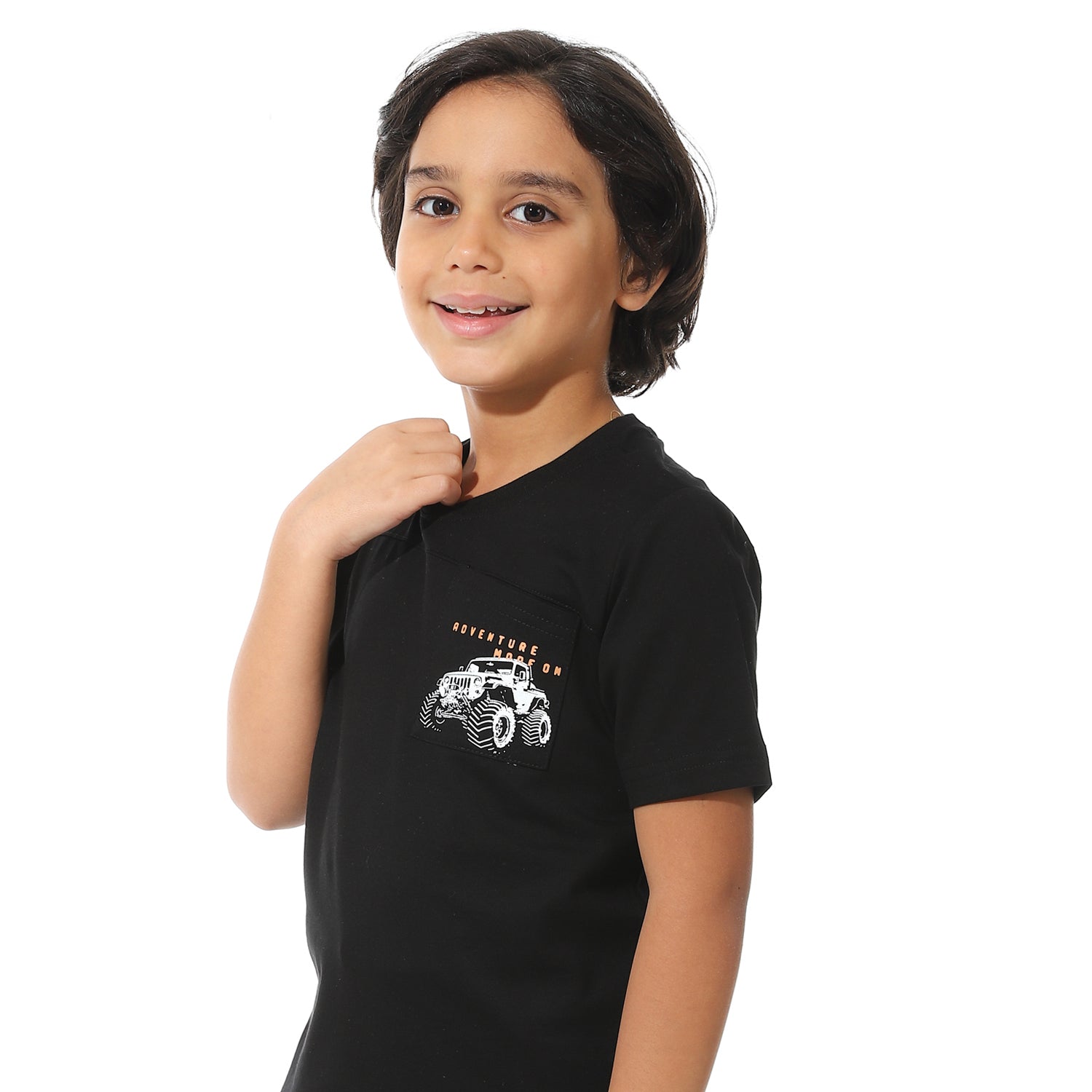 Black Printed Shorts Set for Boys – Summer Melton Vibes