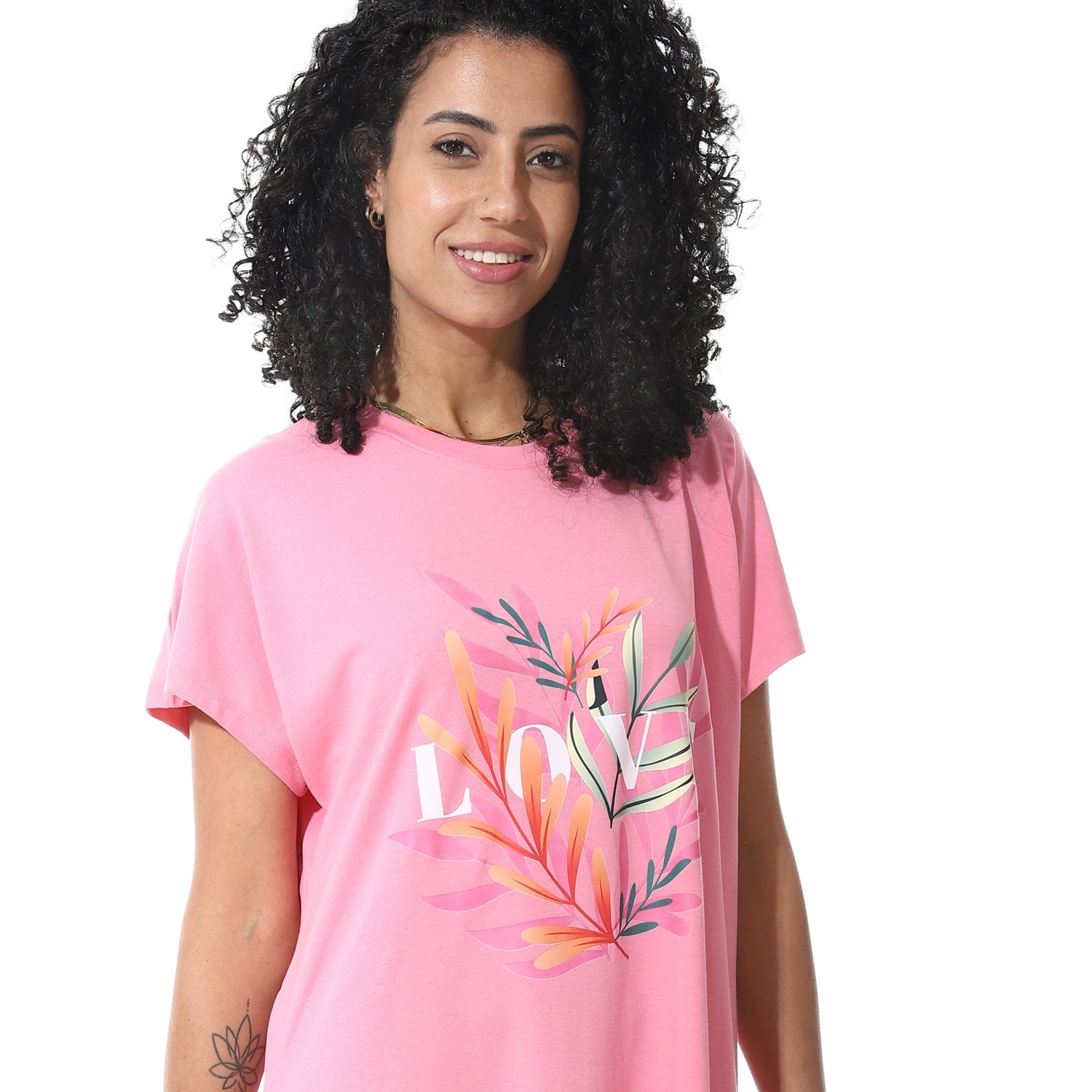 Women's Short Sleeve Cotton Nightgown, Casual & Chic Sleepwear