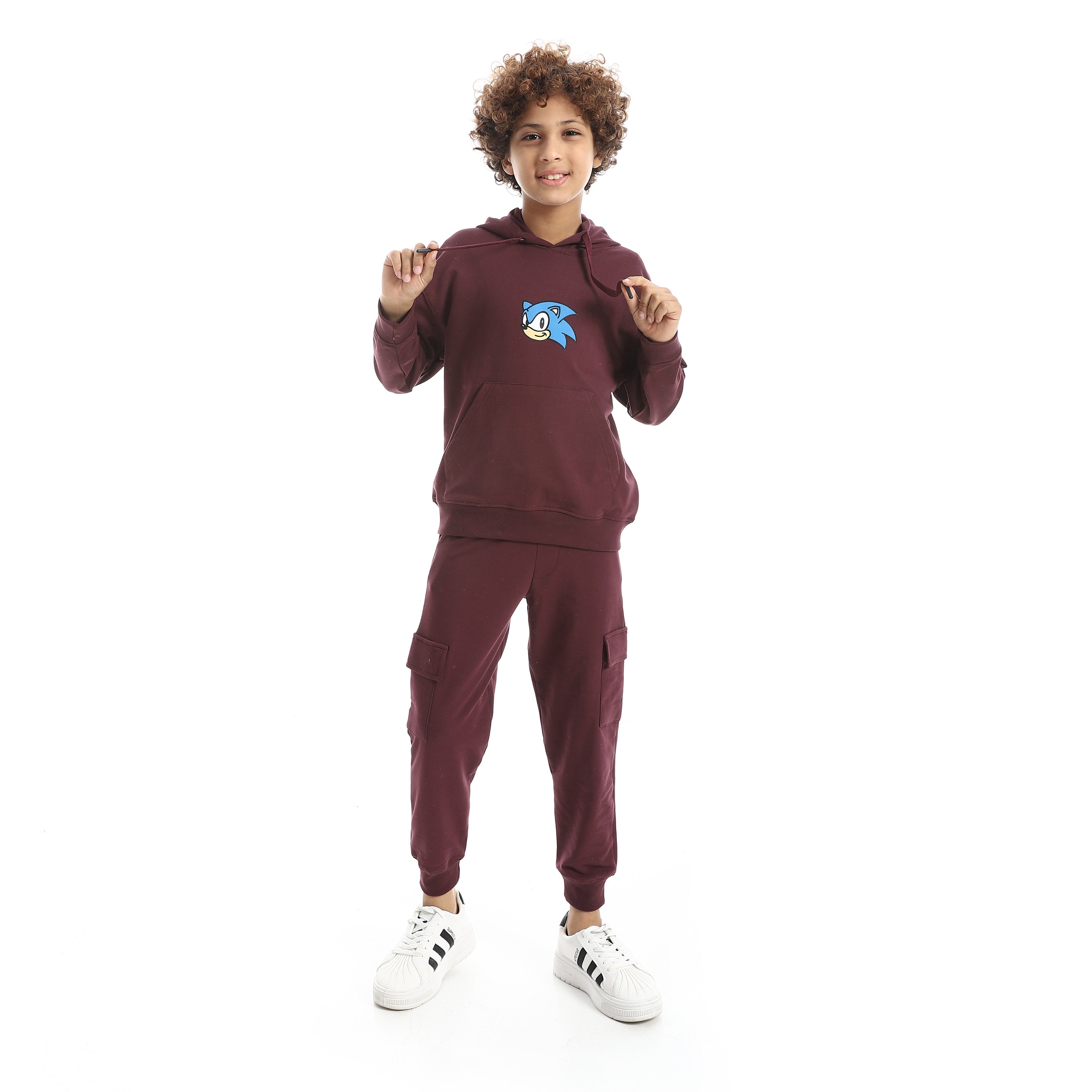Boys' Sonic the Hedgehog Graphic Hoodie & Cargo Joggers Set