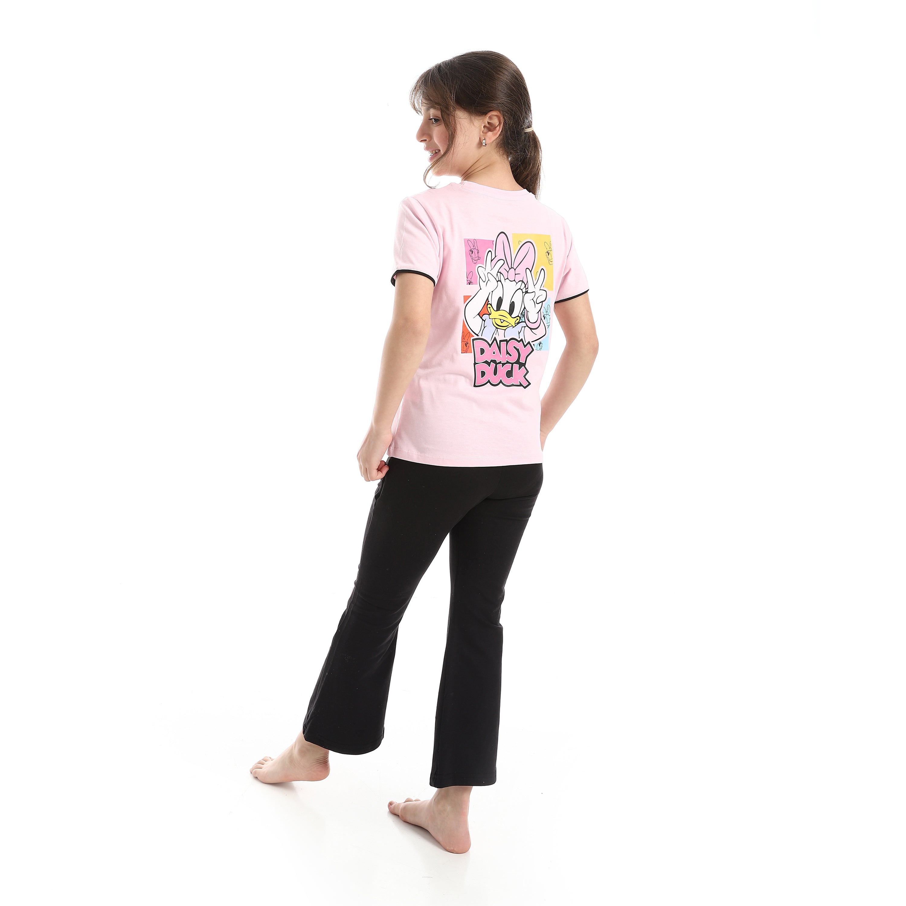 Girls Disney Graphic Tee and Flared Pants Set