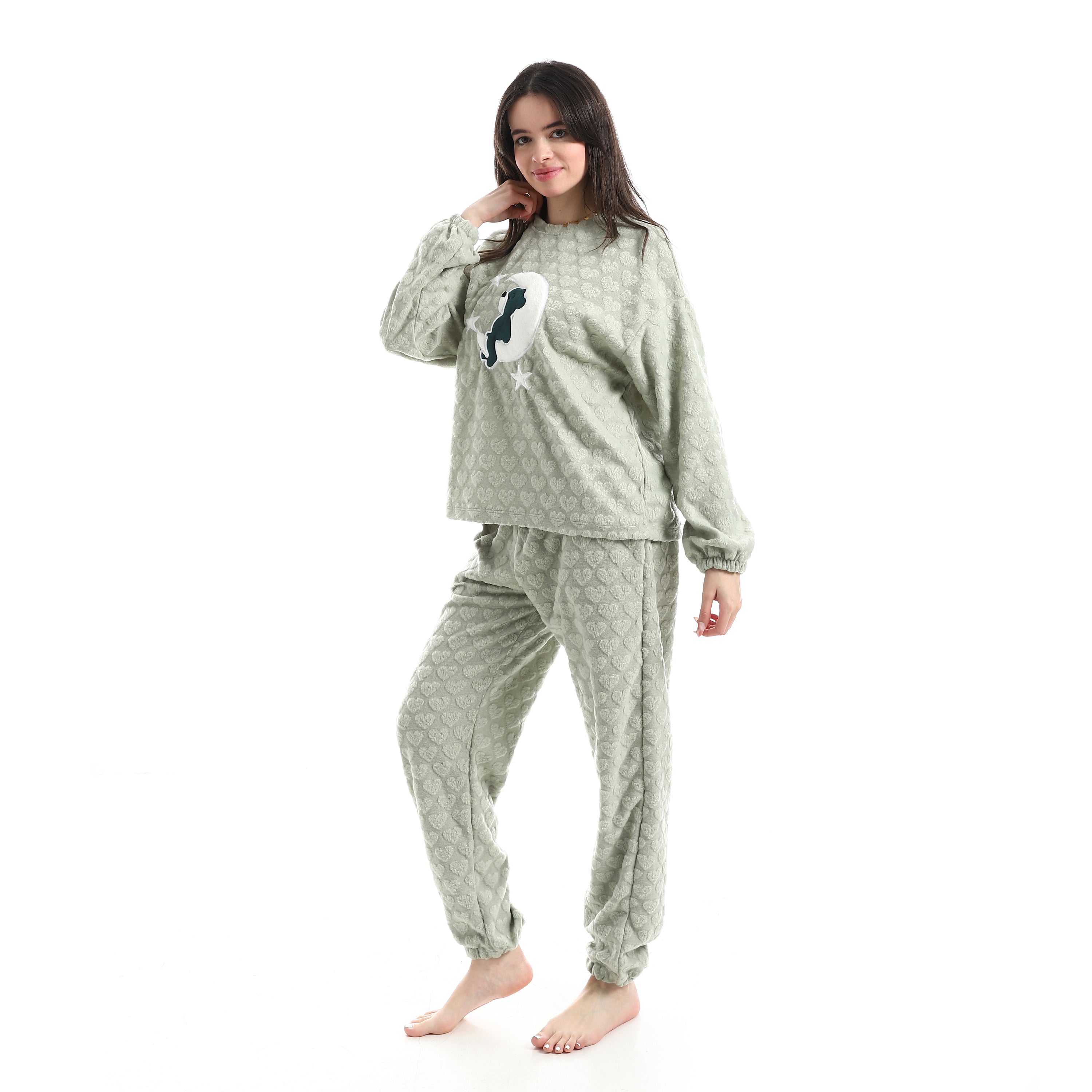Dreamy Stars & Moon Embossed Pajama Set