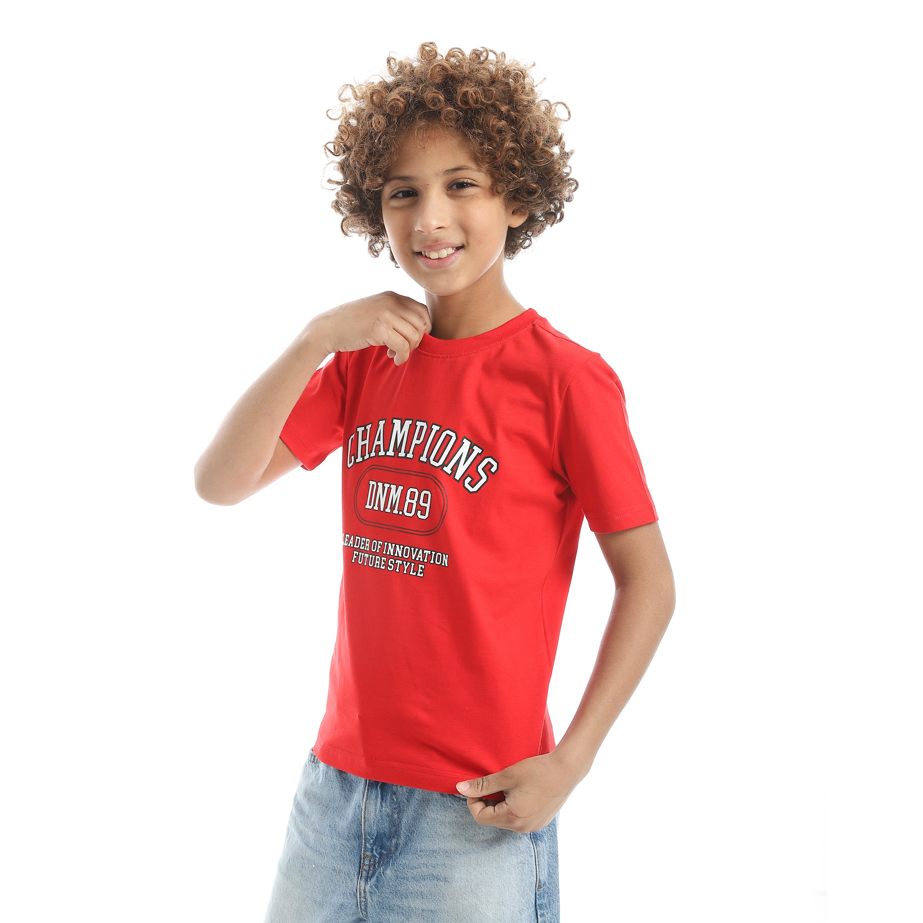 Champions Red Cotton T-Shirt