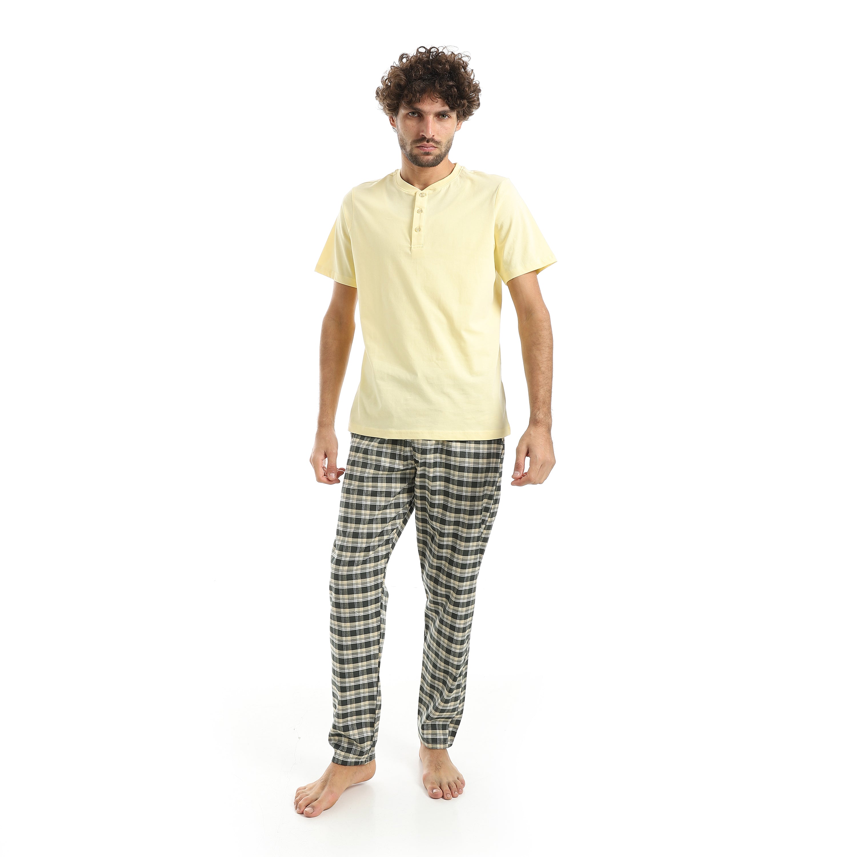 Men's pajamas Red Cotton