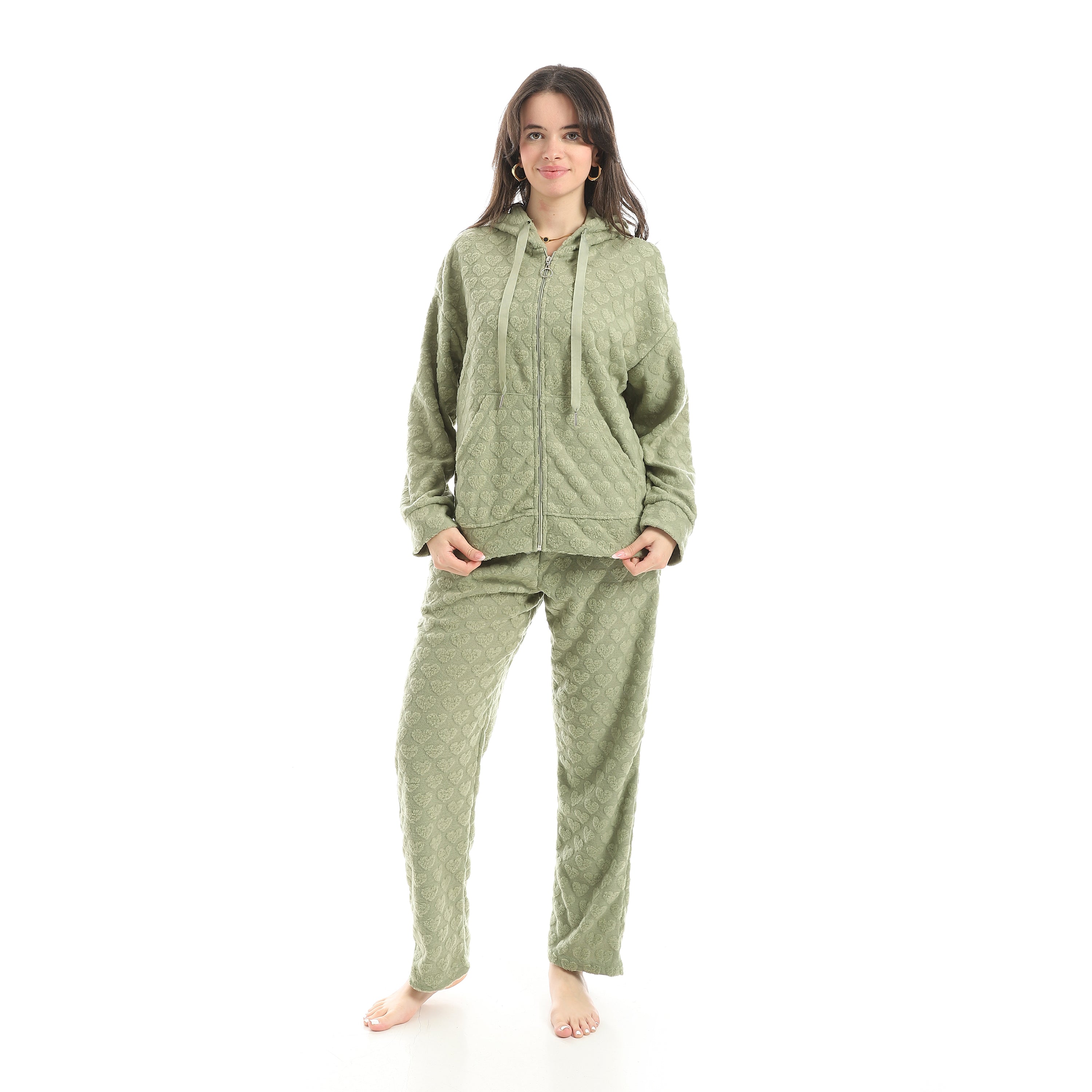 The Love Pajama Set Red Cotton