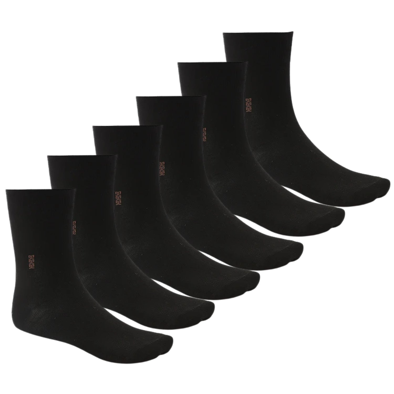 pack of 6 pieces Men's Classic Bamboo Socks - Black