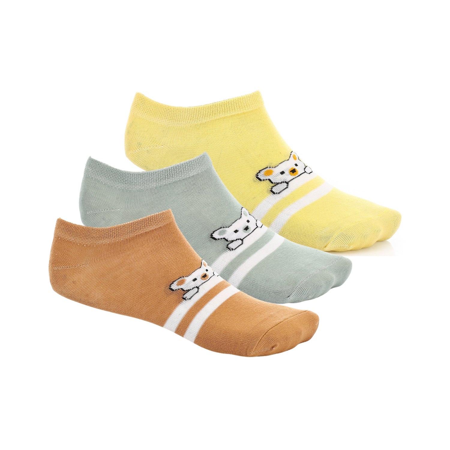 3 Pairs of Soft Cotton Socks for Women