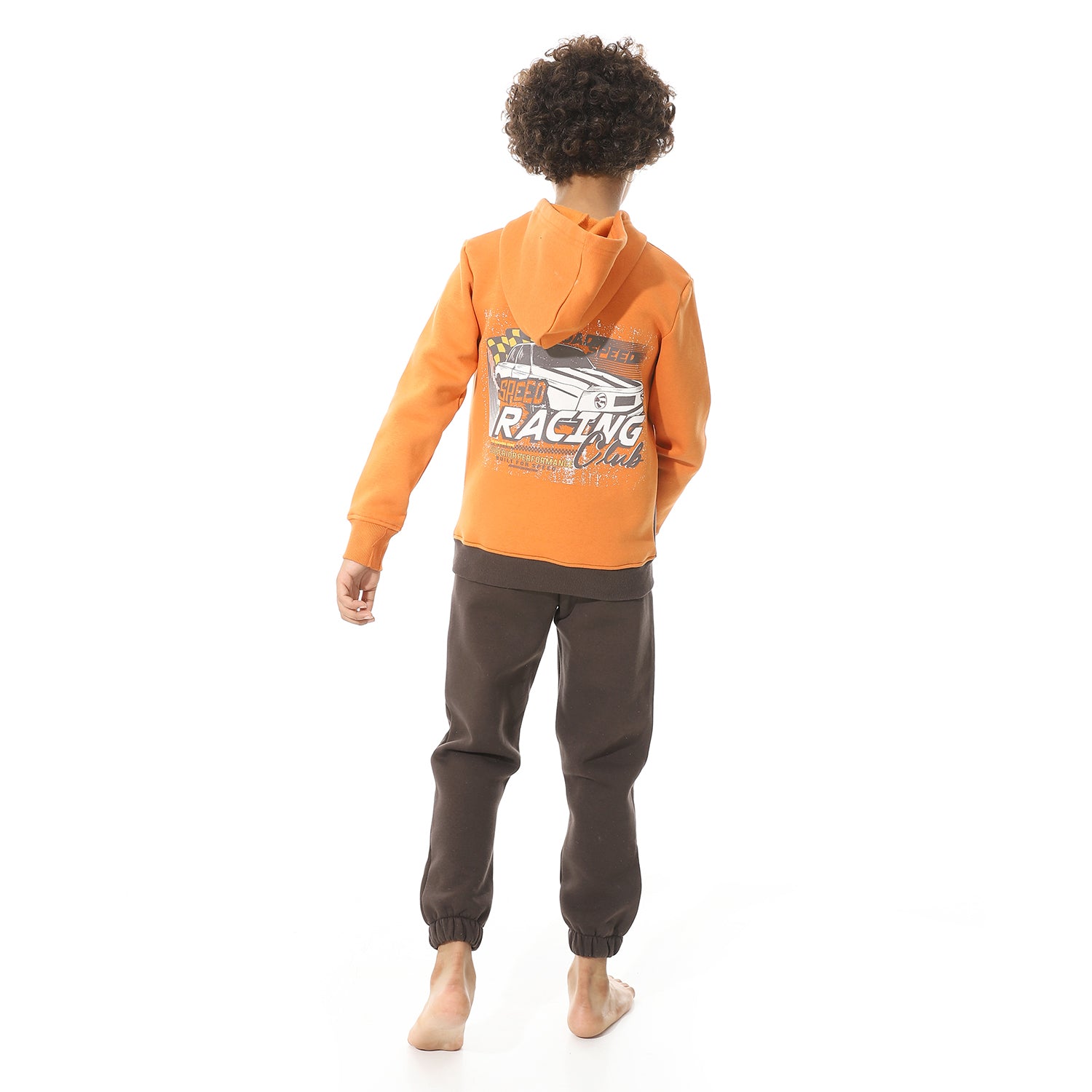 Boys' Winter Hoodie Pajamas - Brown