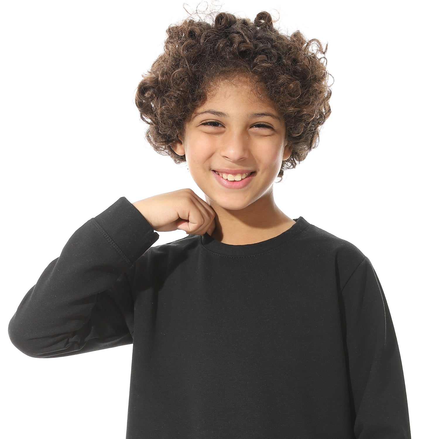 Boys Thermal Set Padded Inside - Black